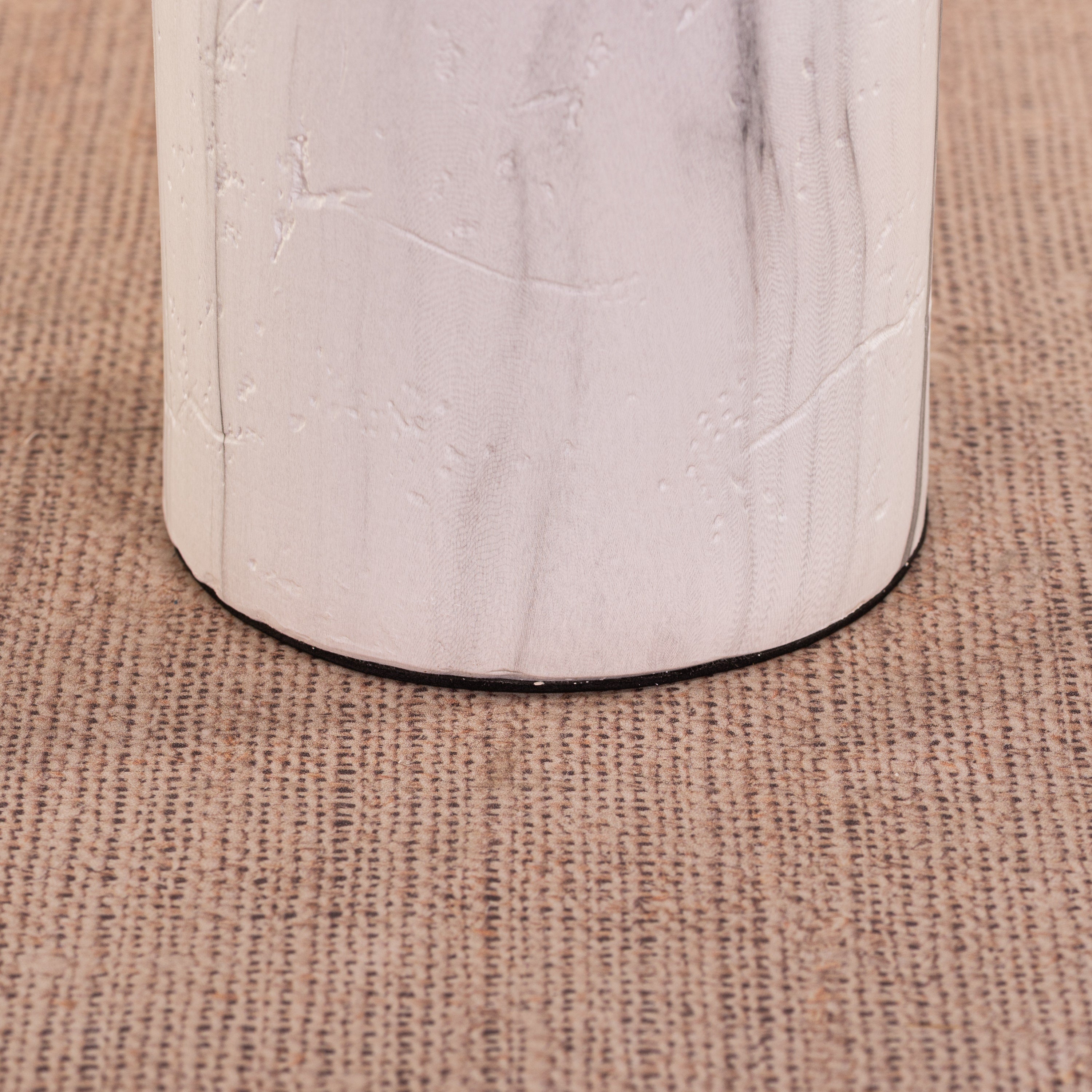 Words Unsaid (Grey, White) Fabric Table Lamp