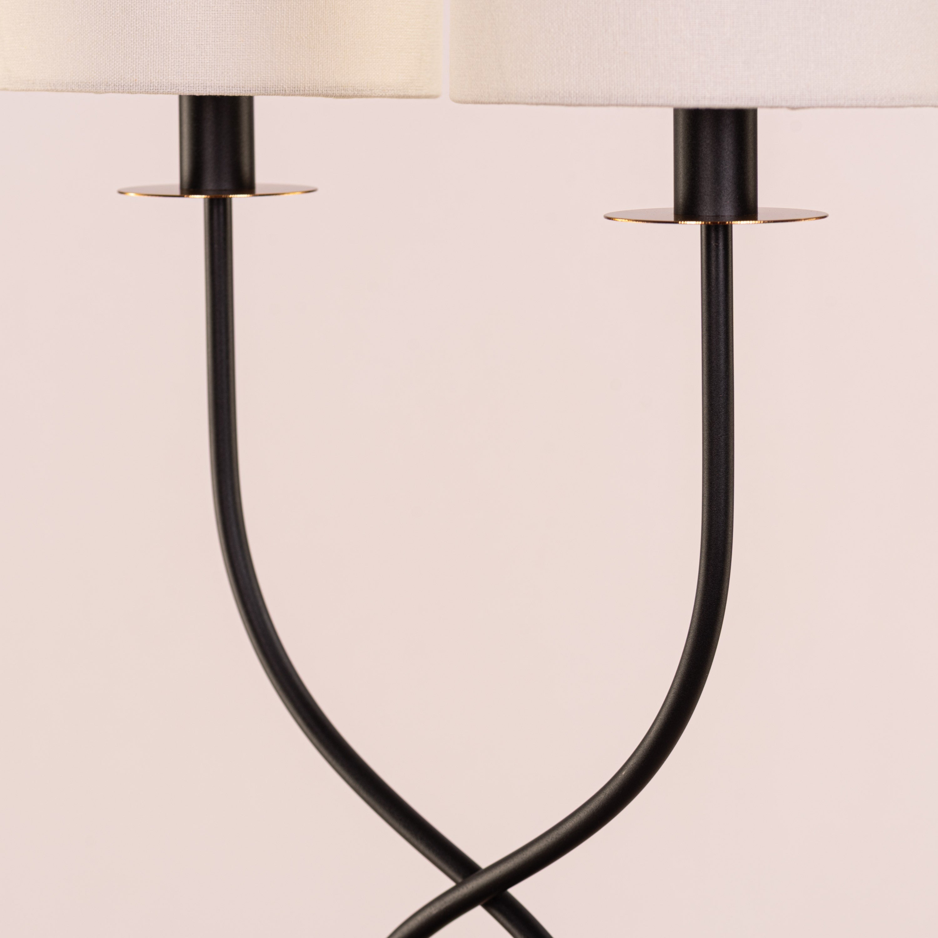 Remus and Romulus (Black) Fabric Table Lamp