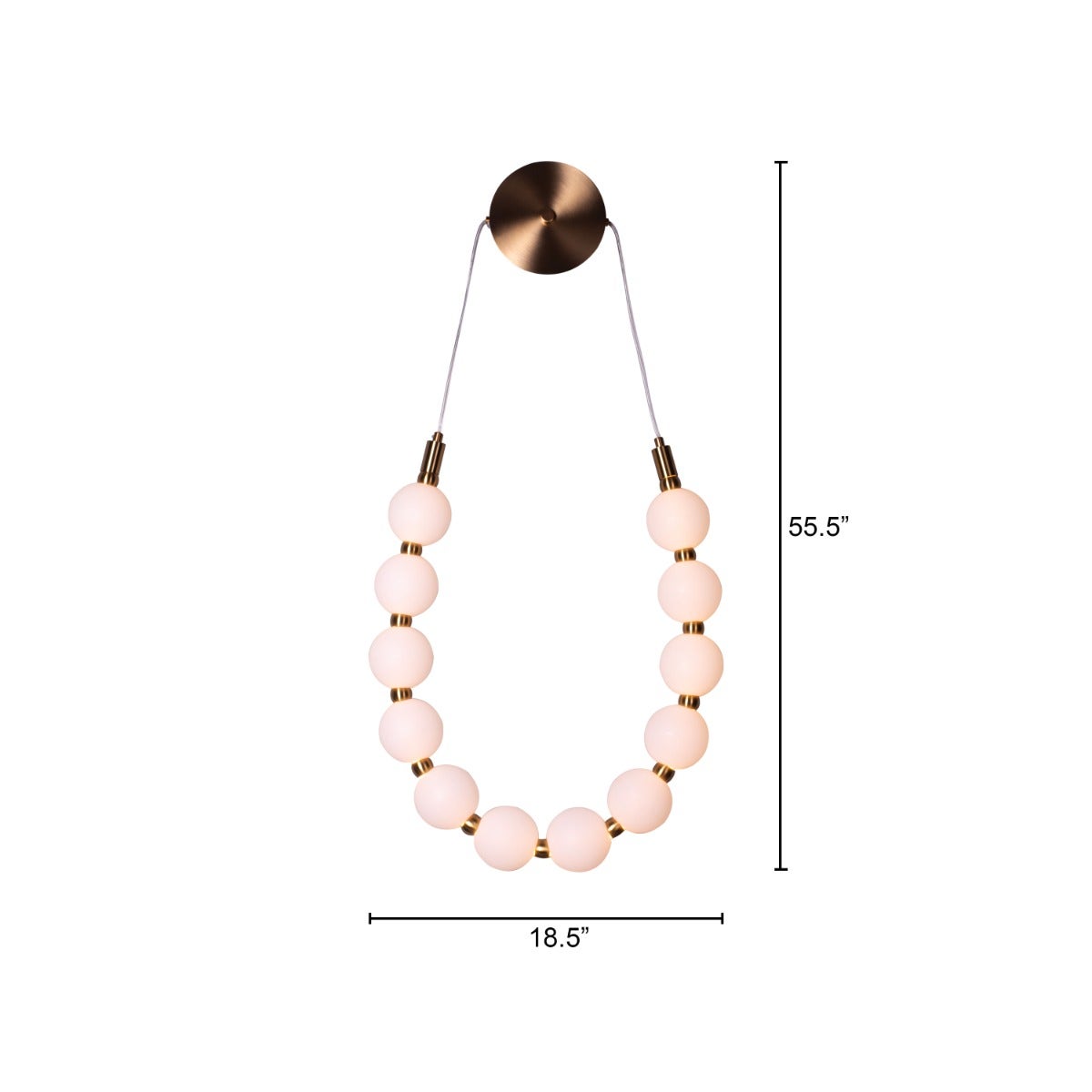 Be The Story (Gold, Dimmable LED with Remote Control) Wall Light