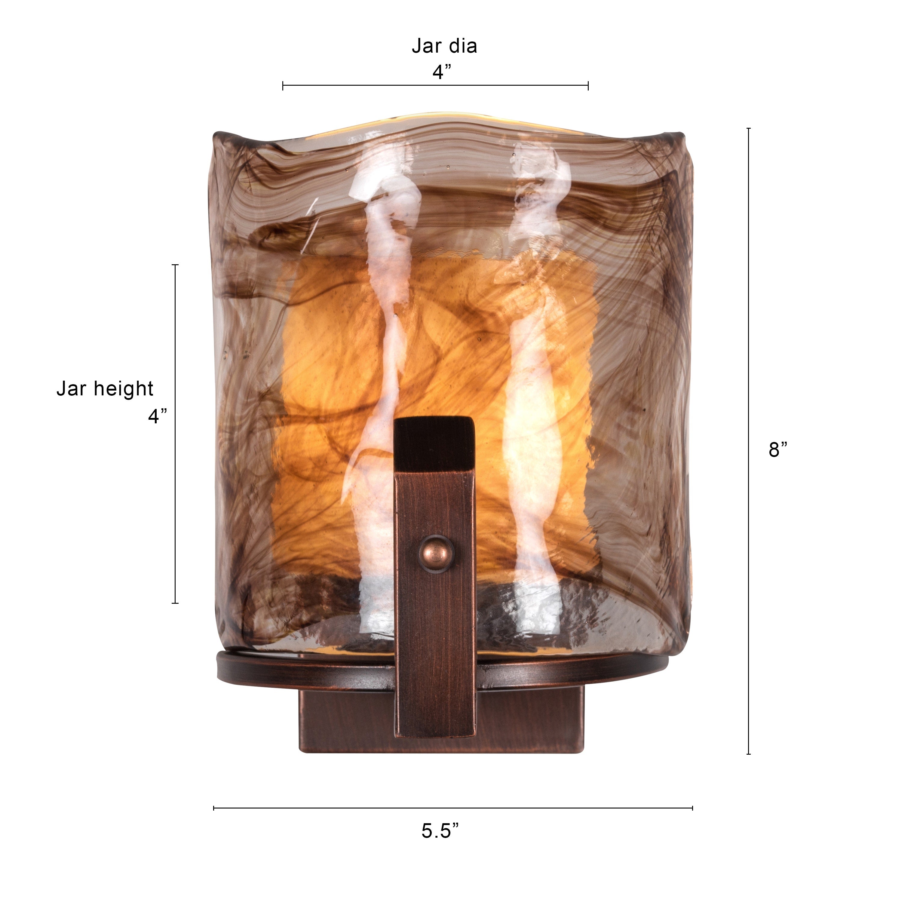 Unrequited Love (Coffee) Glass Wall Light