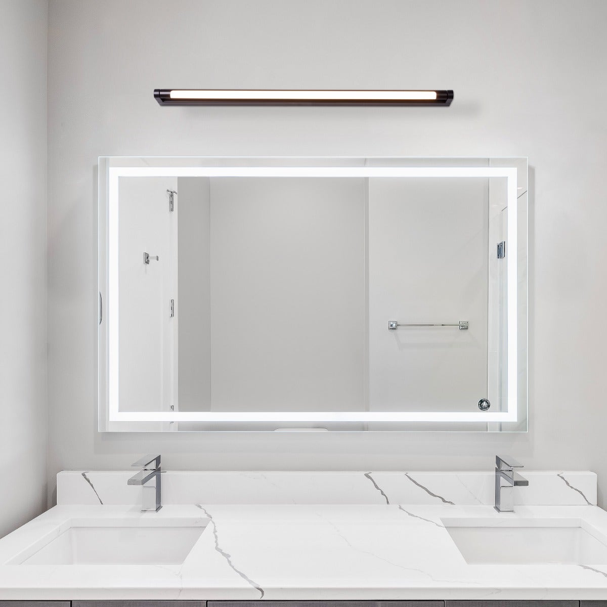 Snapshot (Black, Built-In LED) Vanity Light