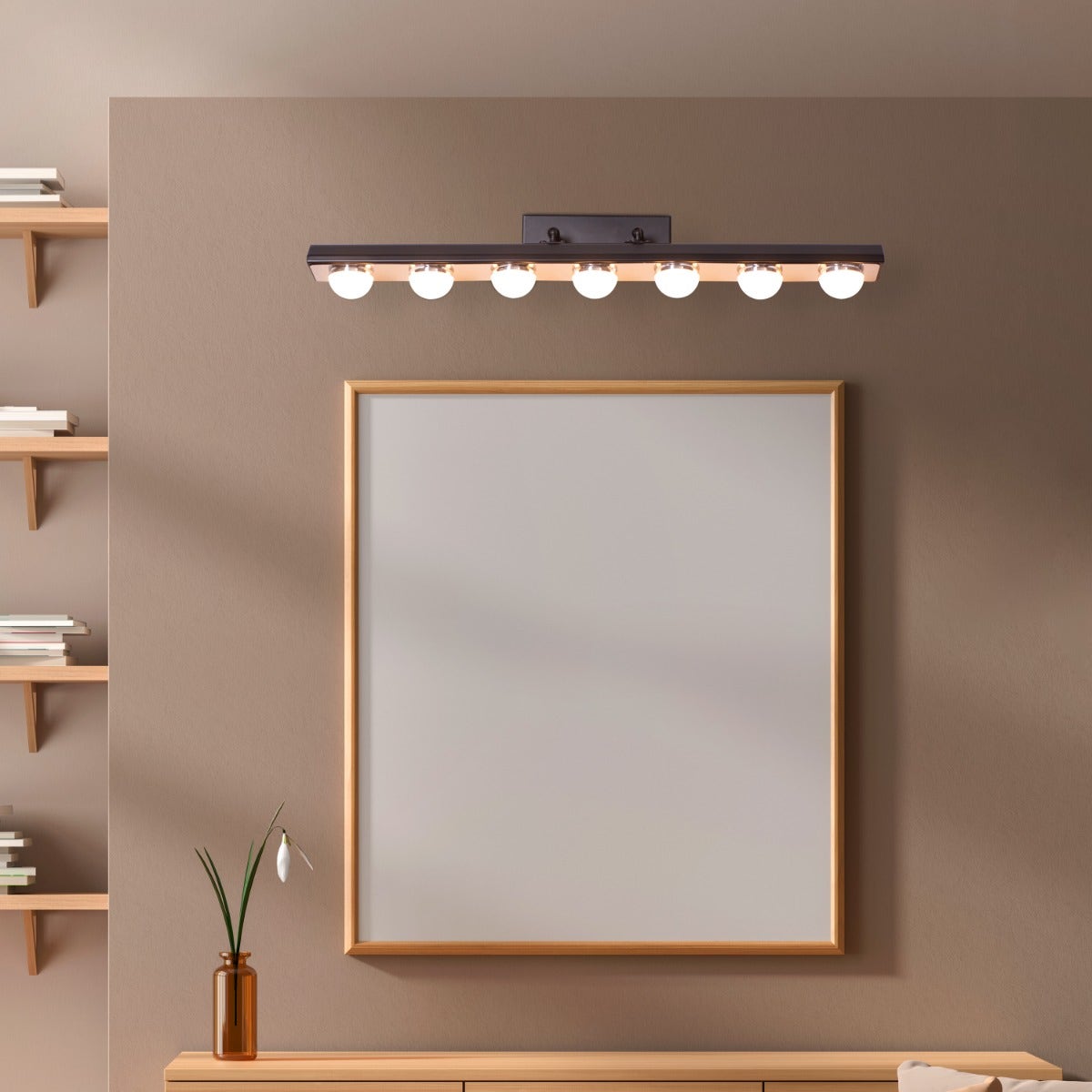 Stage Show (Large, White, Built-In LED) Vanity Light