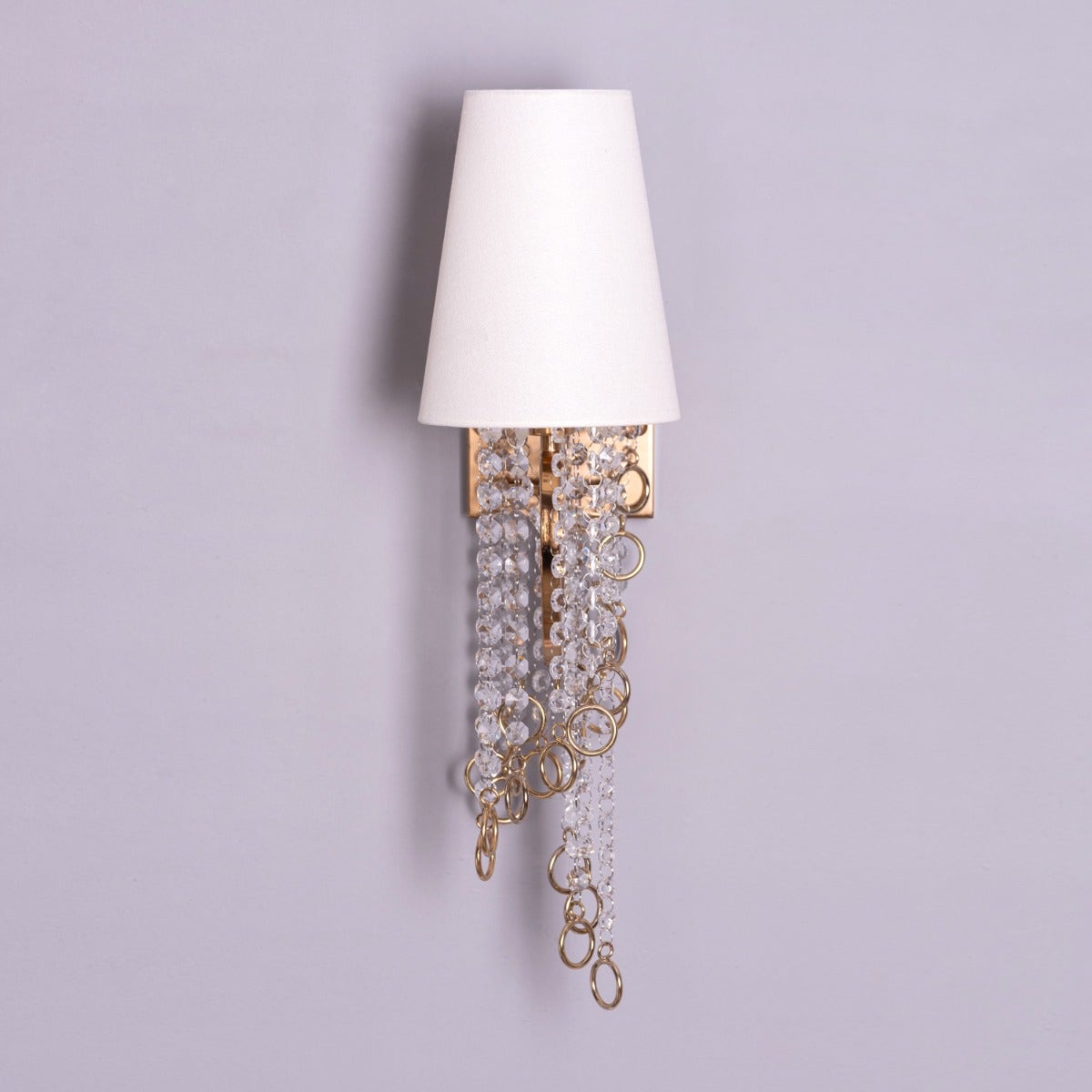 Myth & Magic (Gold, White) Crystal Wall Light