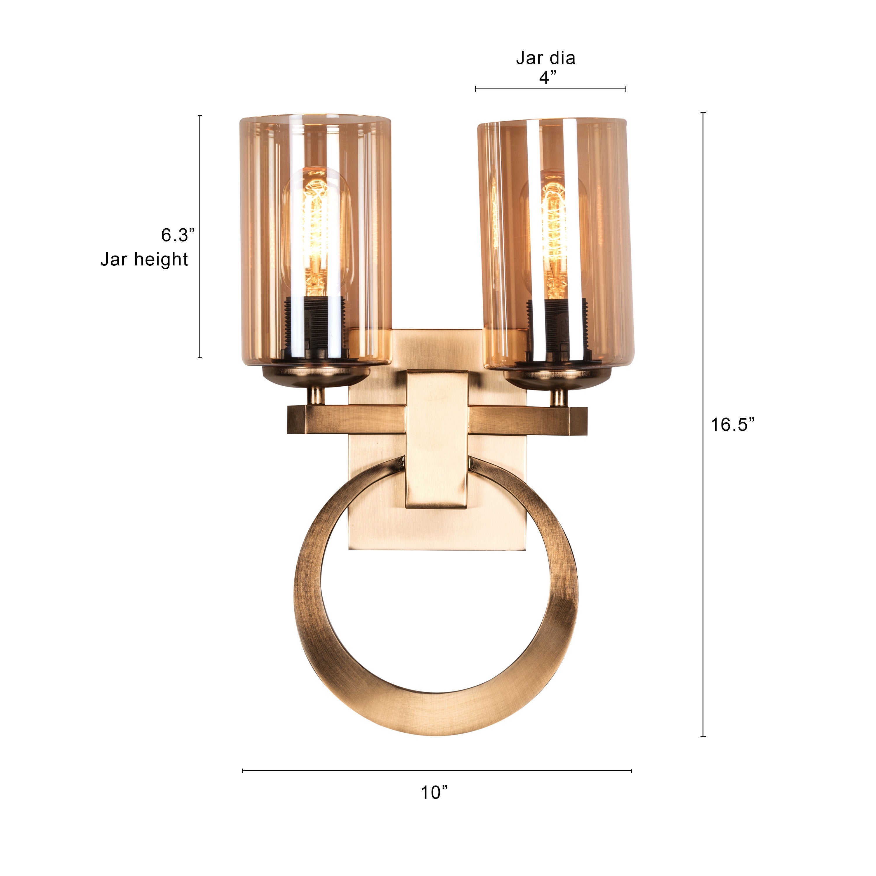 Game Over (Gold, Amber) Signature Glass Wall Light