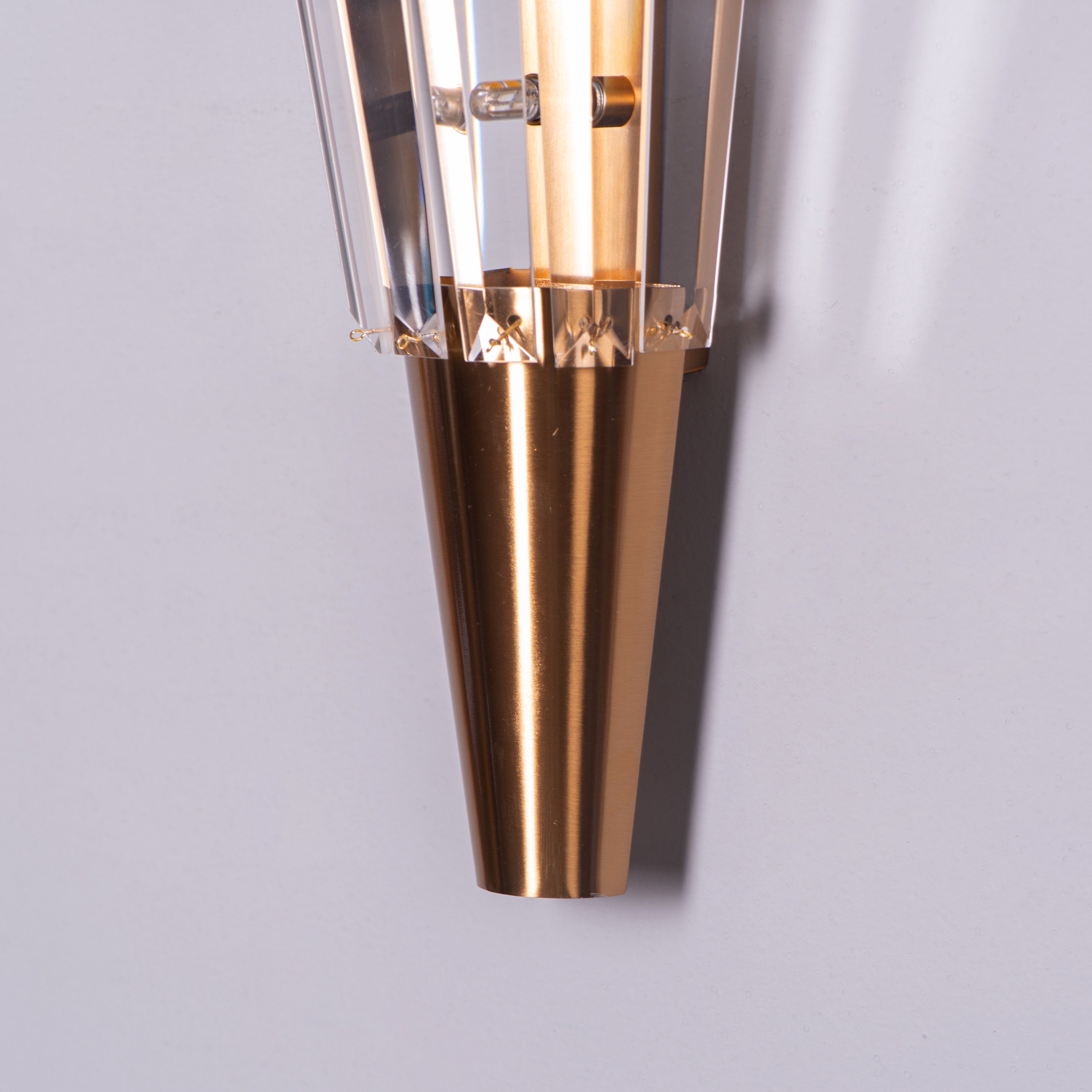 Your Grace (Gold, Clear) Glass Crystal Wall Light