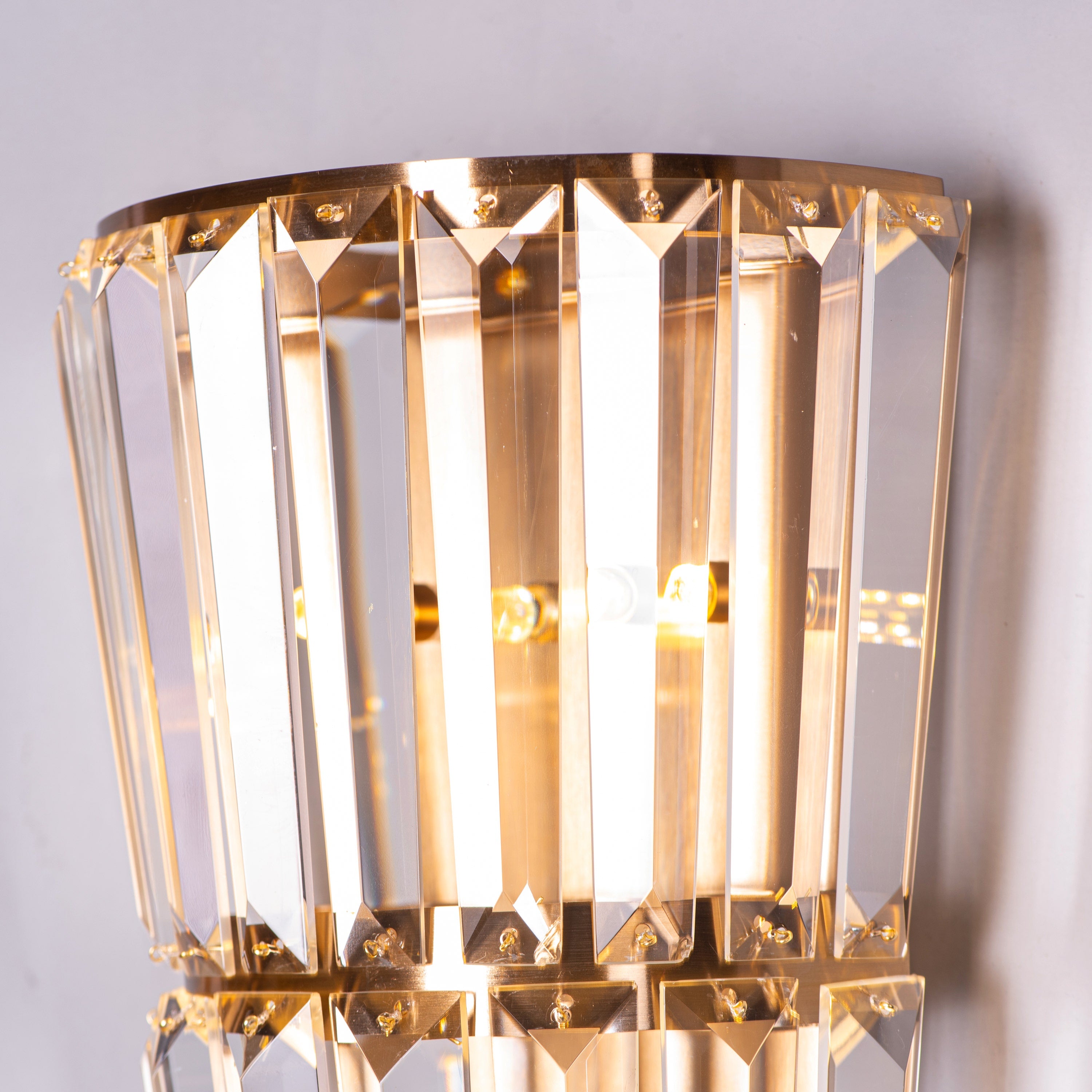 Your Grace (Gold, Clear) Glass Crystal Wall Light