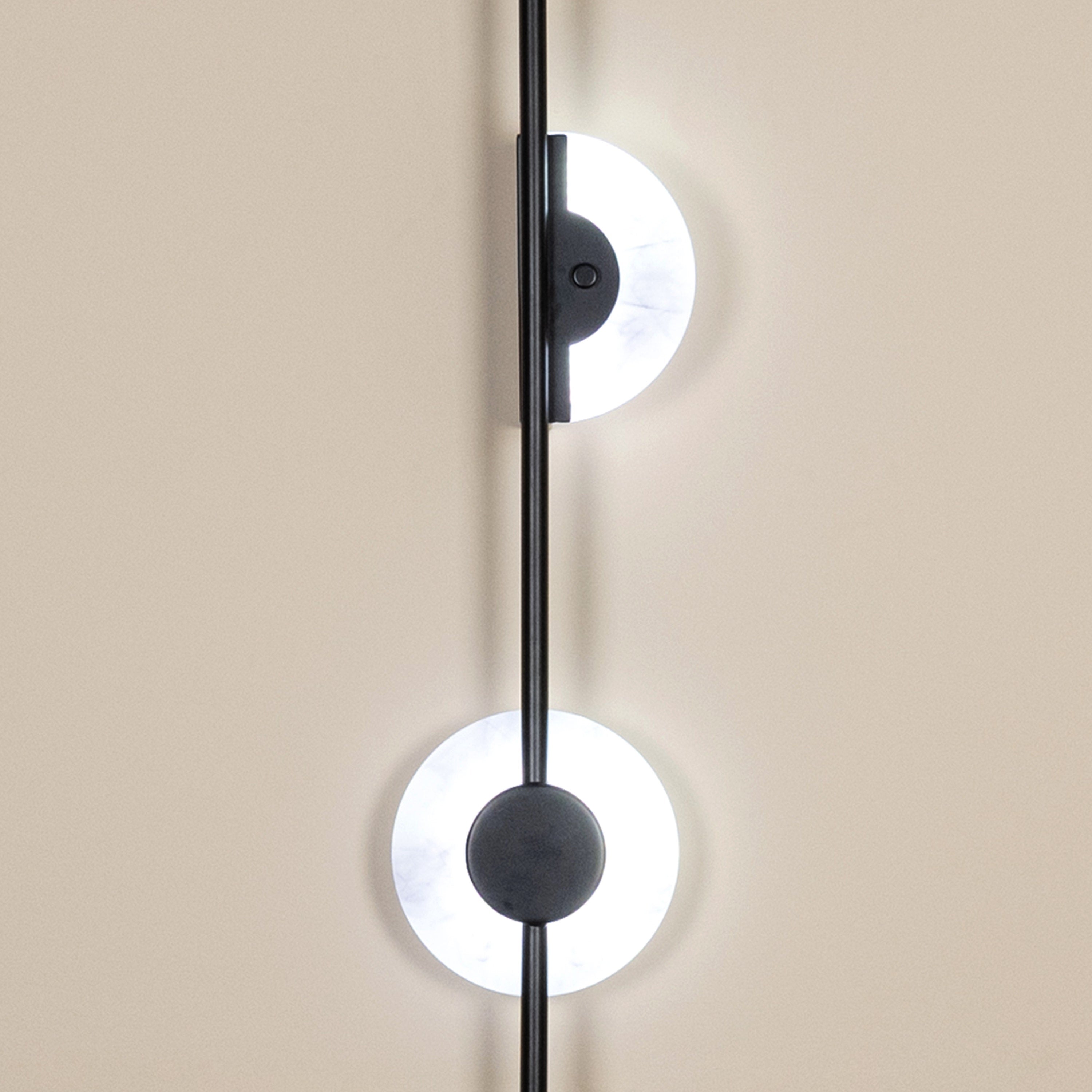 New Dawn (Black, 3 Color LED) Wall Light