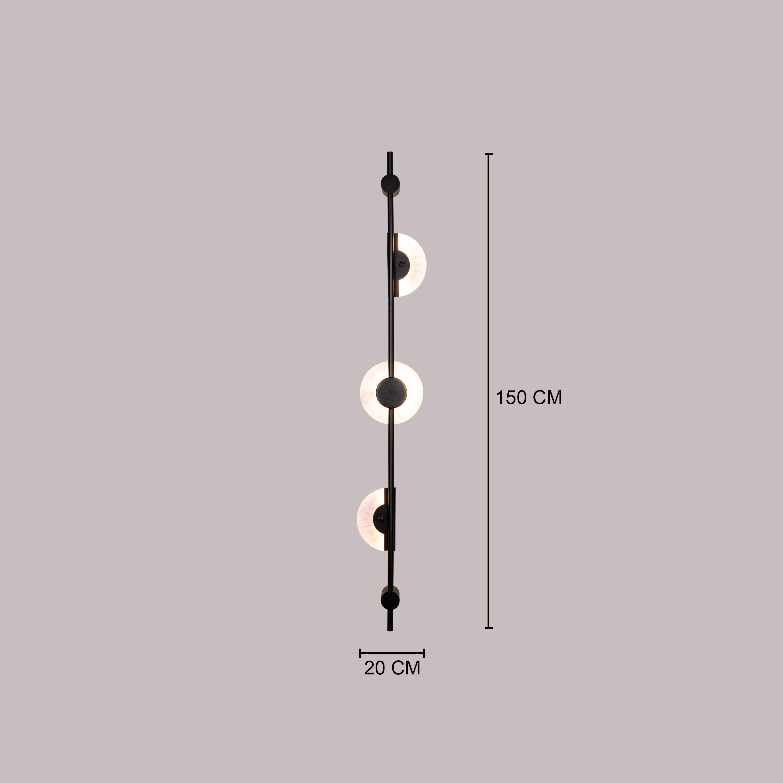 New Dawn (Black, 3 Color LED) Wall Light