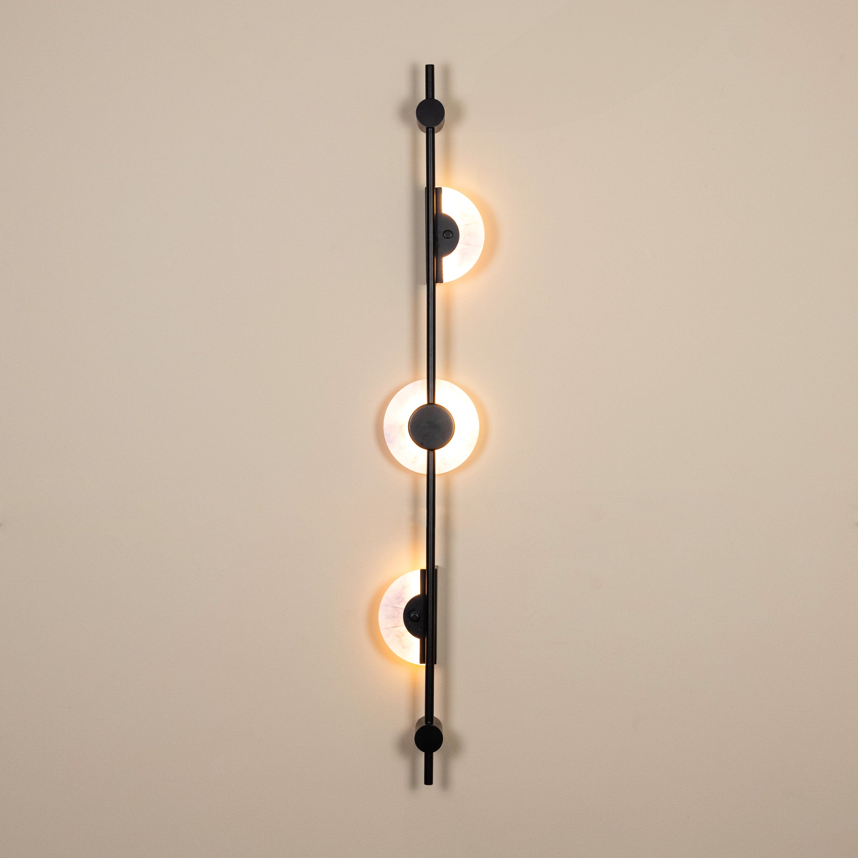 New Dawn (Black, 3 Color LED) Wall Light