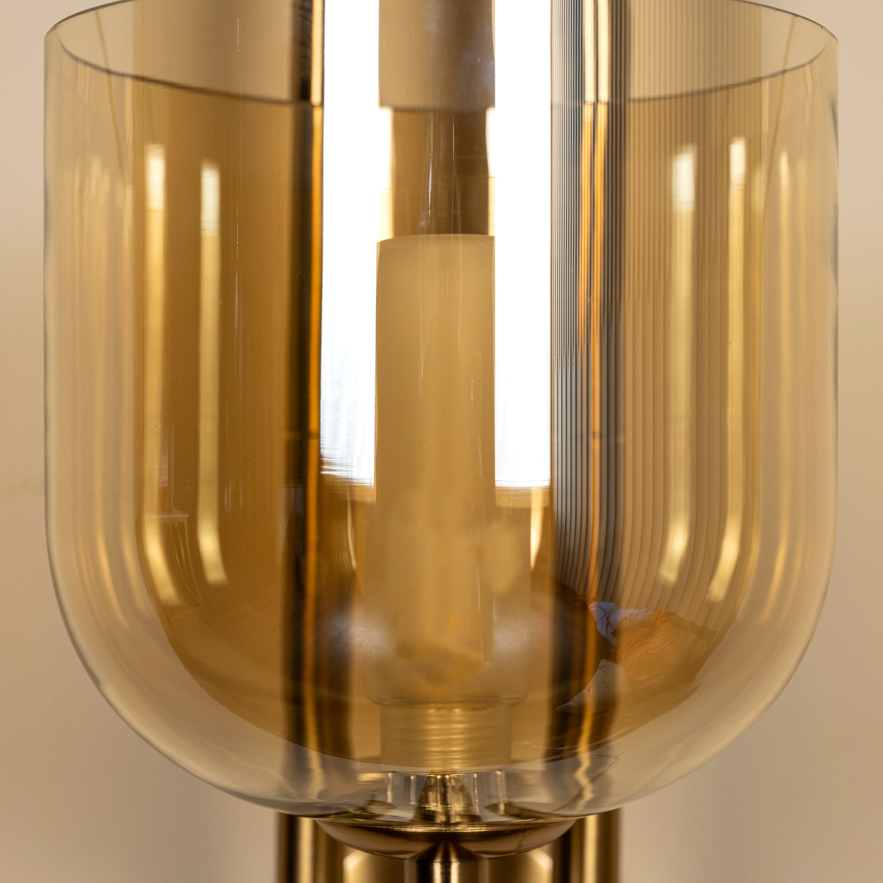 Moments Matter (Gold, Amber) Clear Glass Wall Light