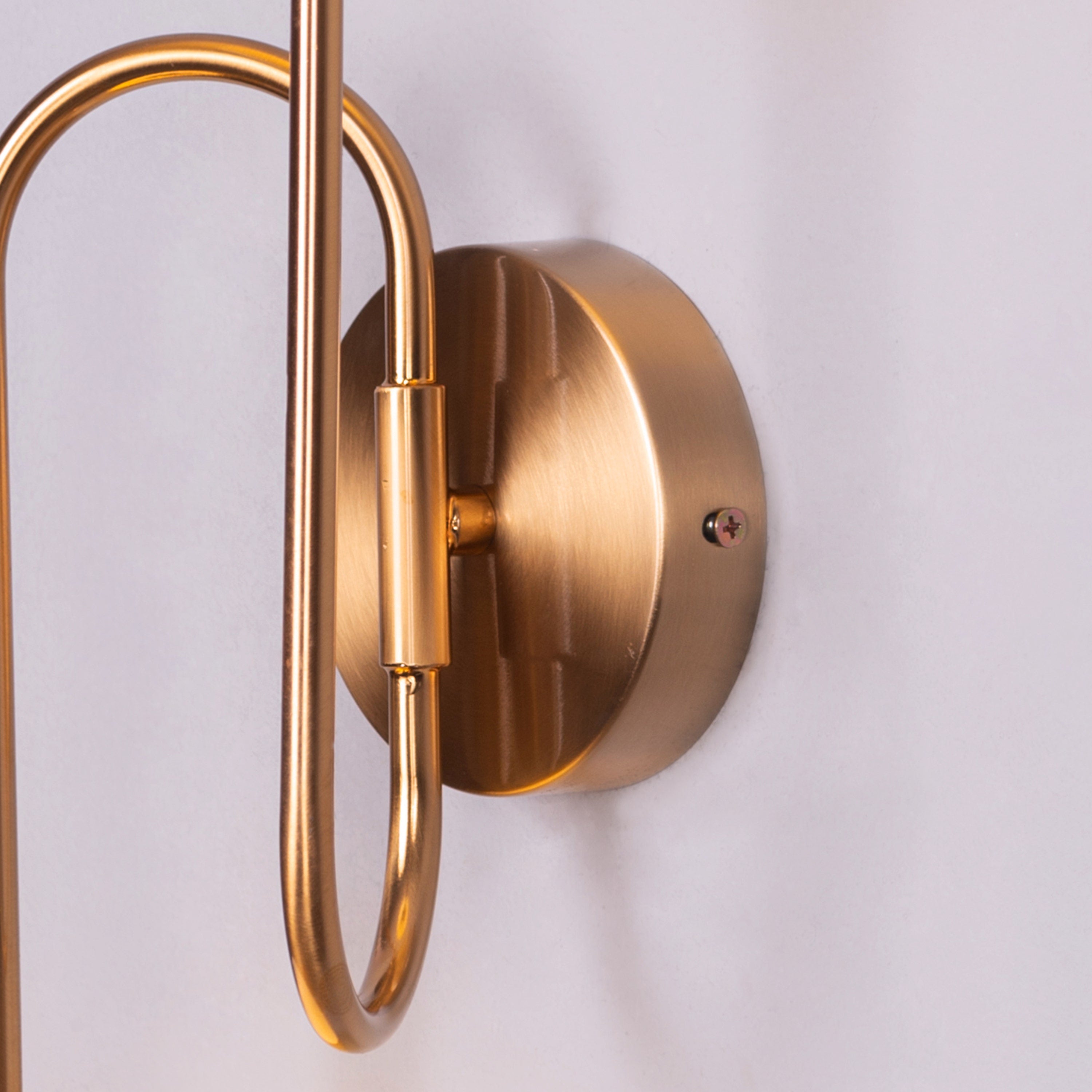 Many Moons Away (Gold) Frosted Glass Wall Light