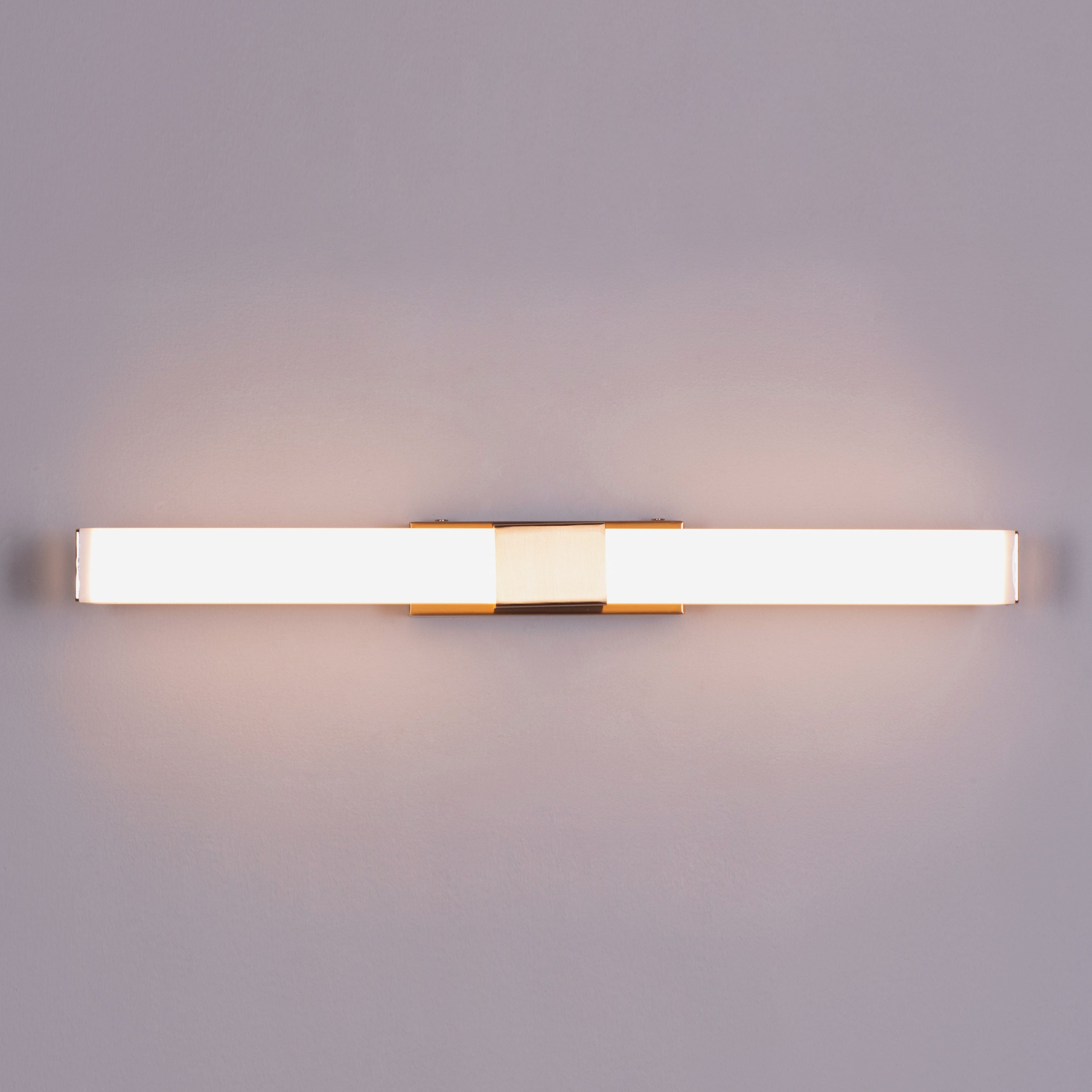 Vanity Reality (Small, Chrome, Built-In LED) Stainless Steel Vanity Light