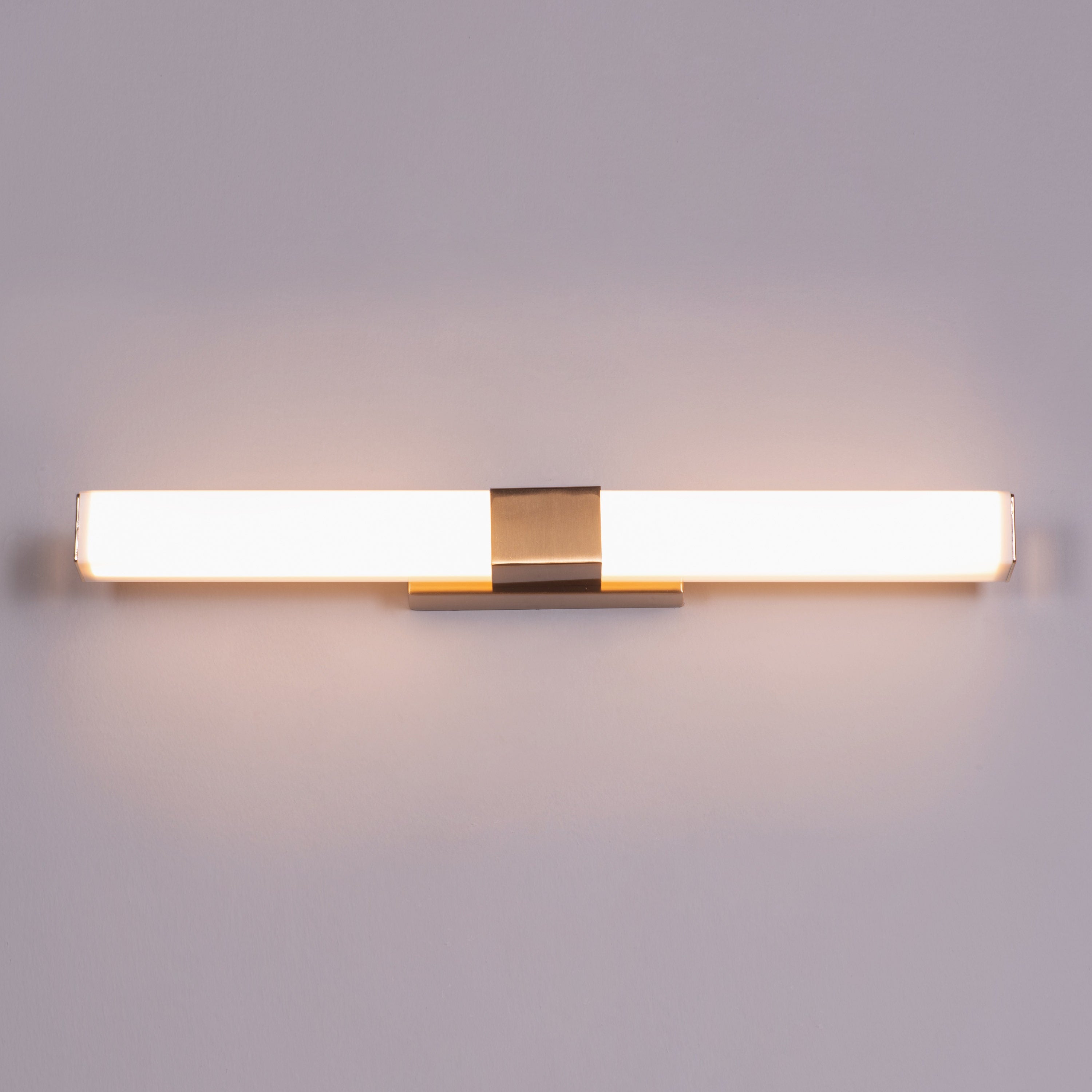 Vanity Reality (Small, Chrome, Built-In LED) Stainless Steel Vanity Light