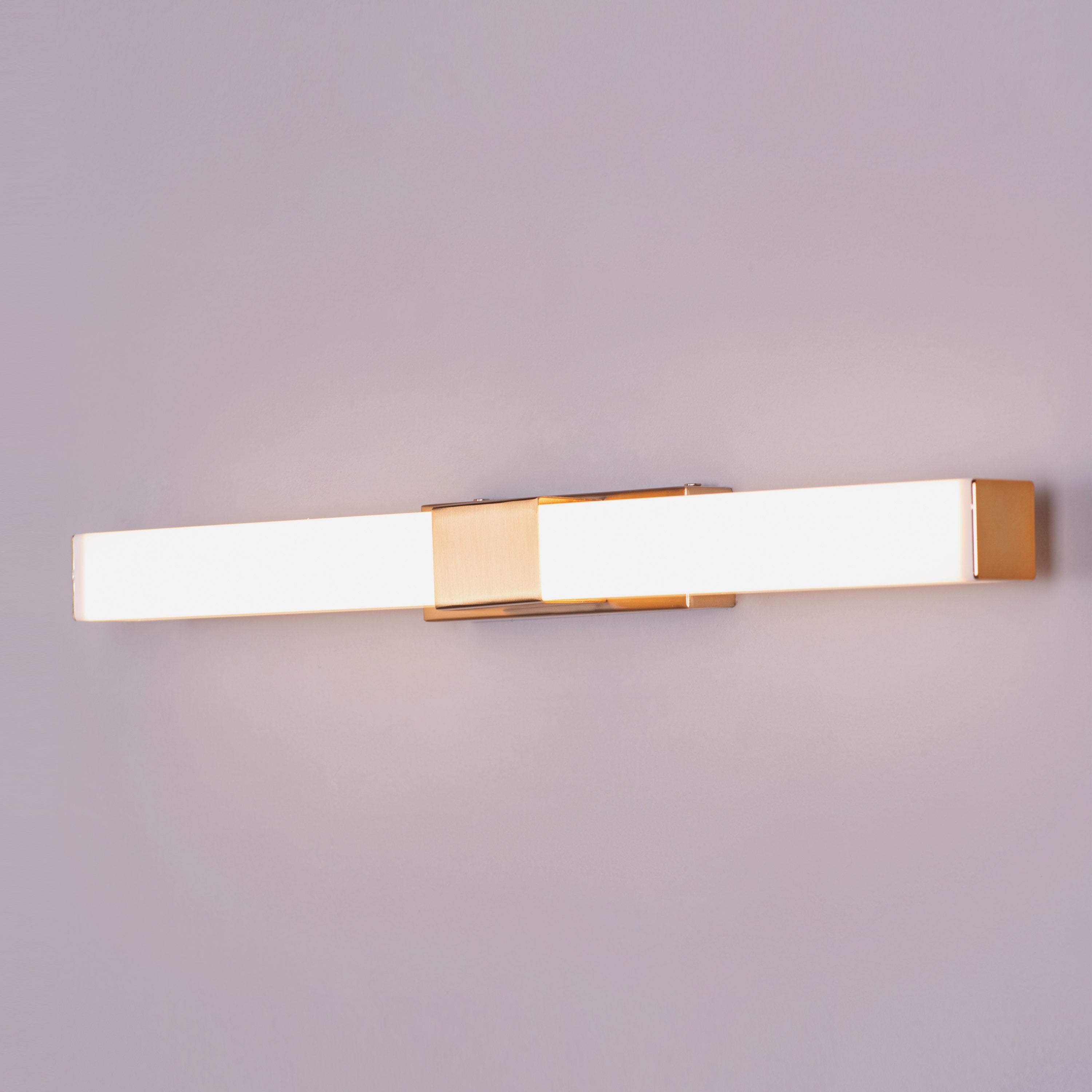 Vanity Reality (Small, Chrome, Built-In LED) Stainless Steel Vanity Light