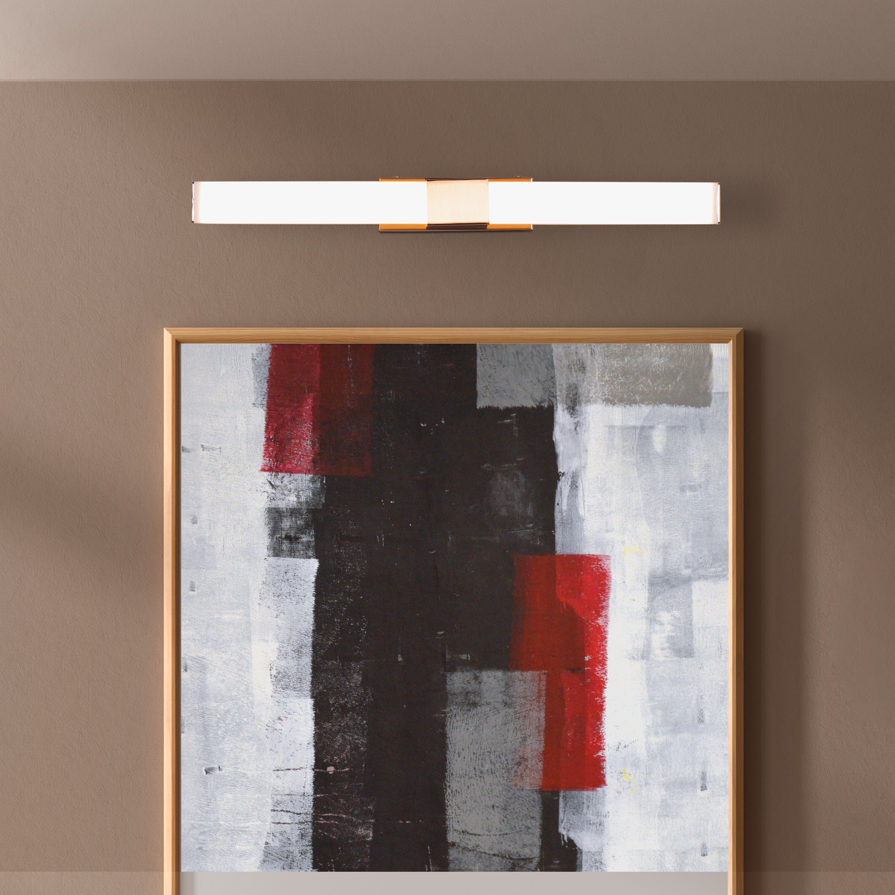 Vanity Reality (Small, Chrome, Built-In LED) Stainless Steel Vanity Light