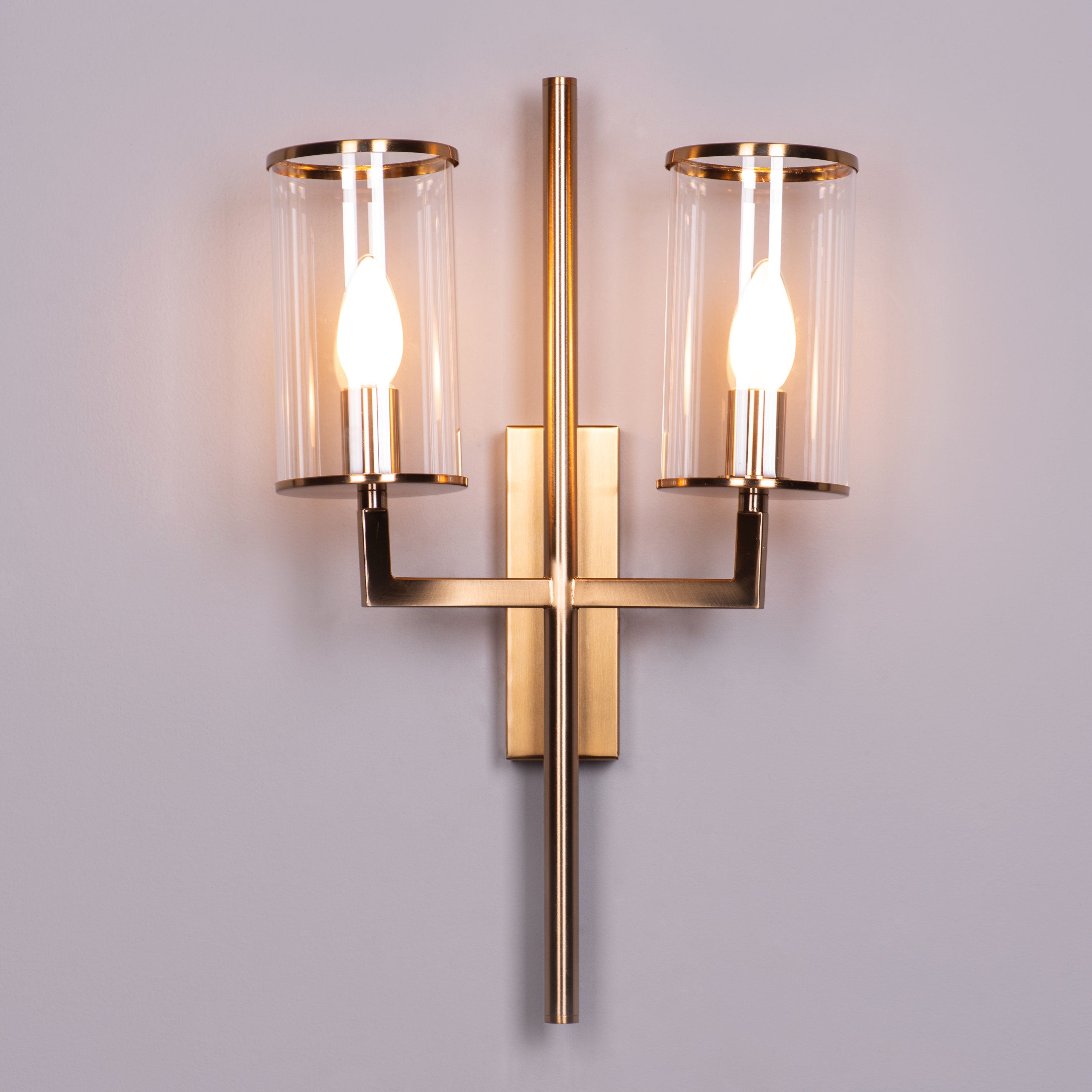 The New Dream (Gold) Clear Glass Wall Light