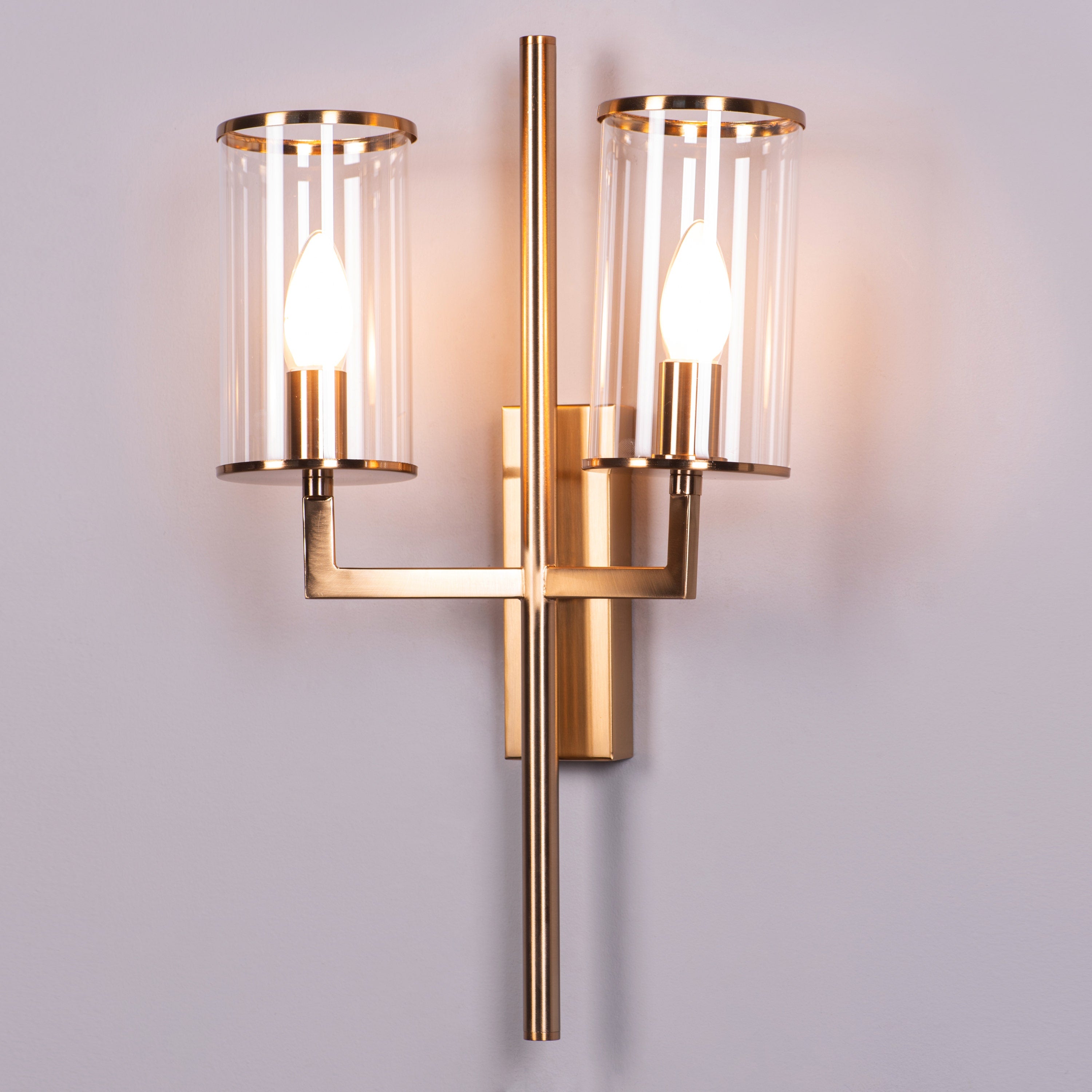 The New Dream (Gold) Clear Glass Wall Light