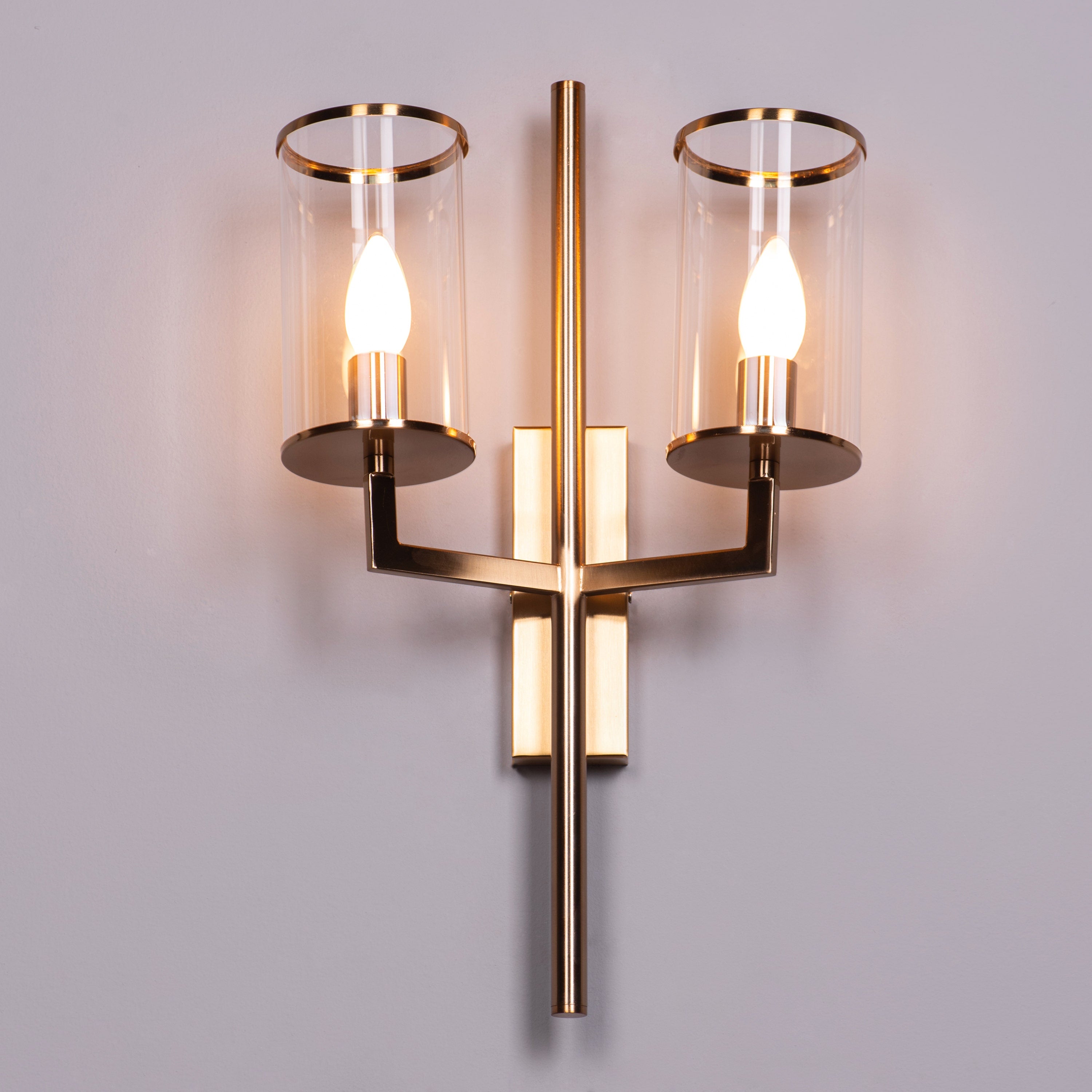 The New Dream (Gold) Clear Glass Wall Light