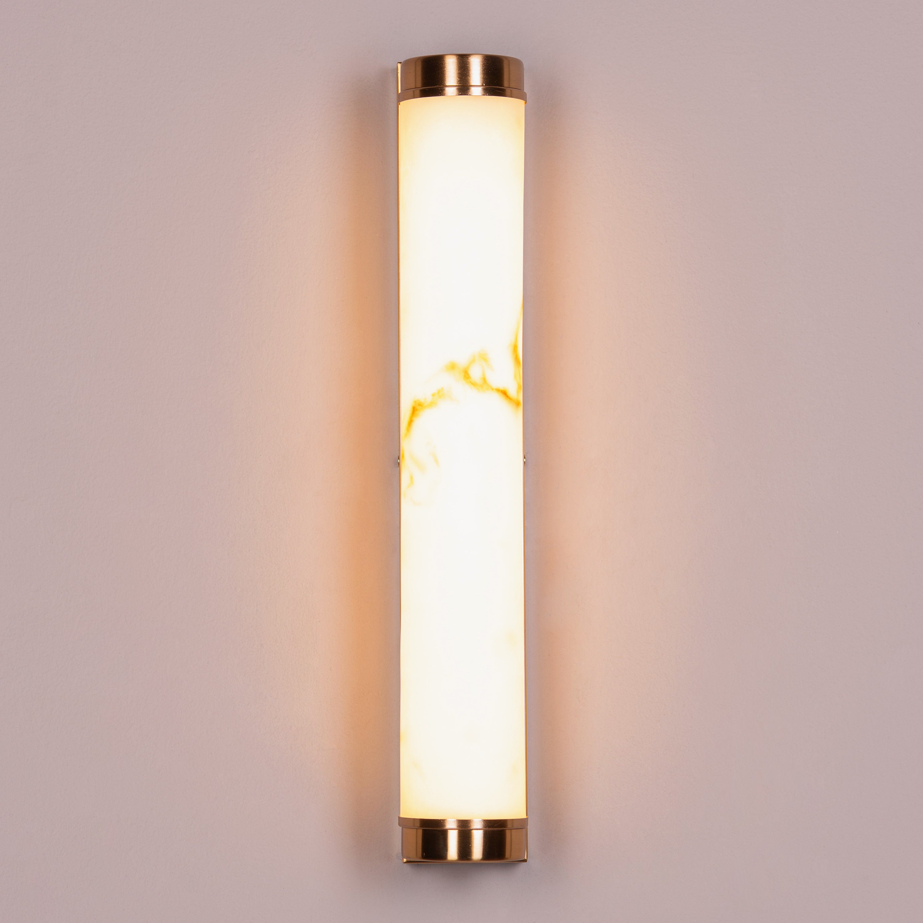 Veins Of Agate (Gold, Built-In LED) Alabaster Wall Light