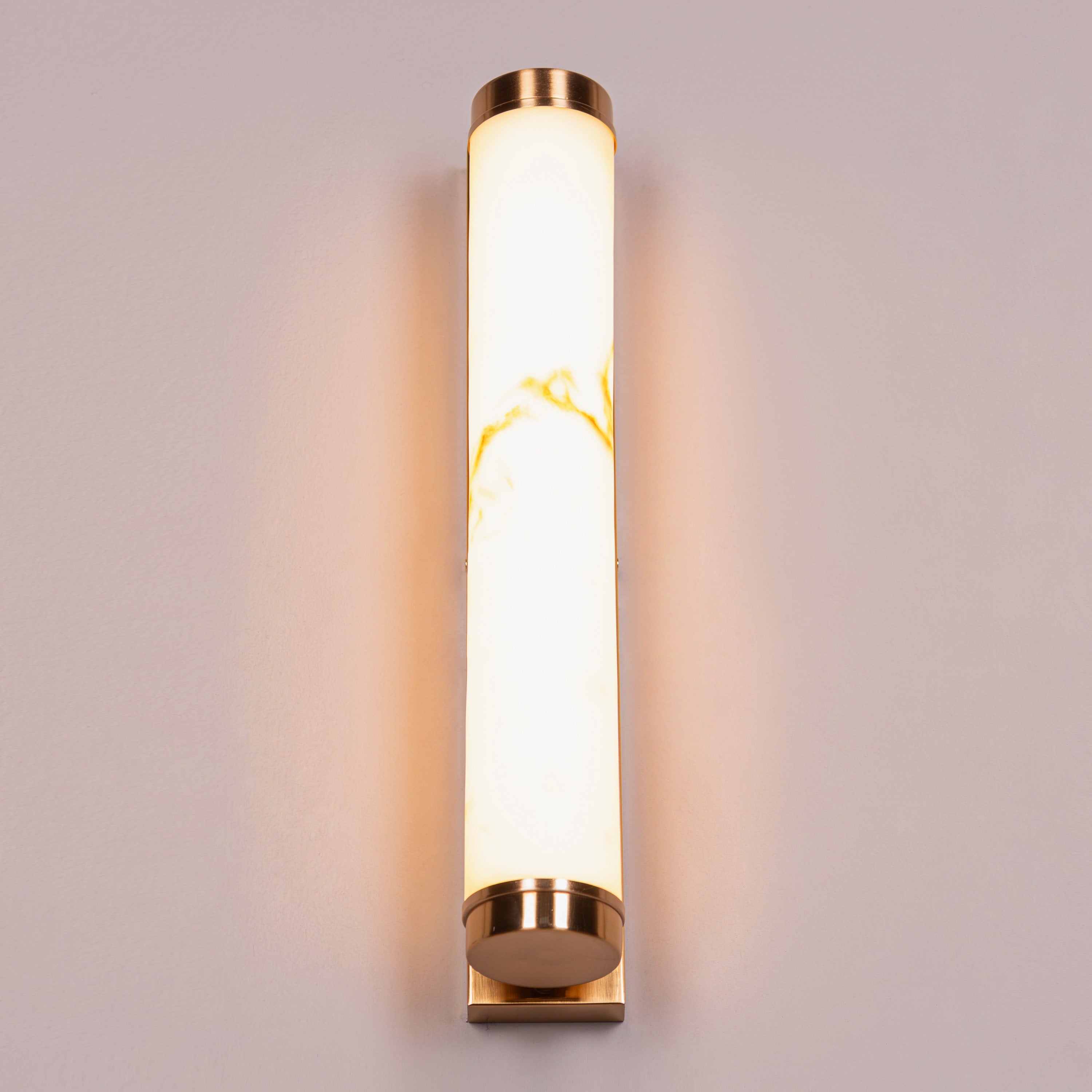 Veins Of Agate (Gold, Built-In LED) Alabaster Wall Light