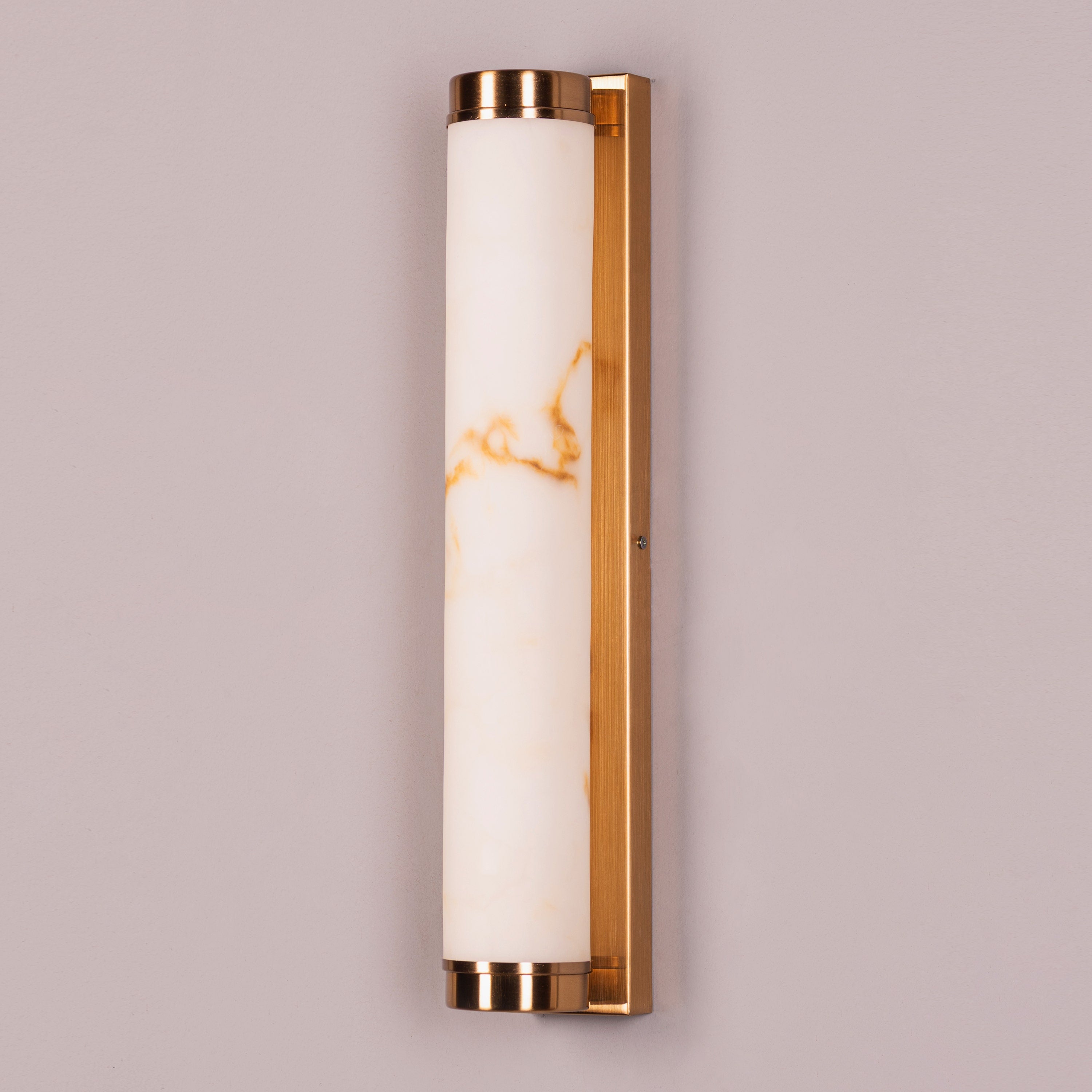 Veins Of Agate (Gold, Built-In LED) Alabaster Wall Light