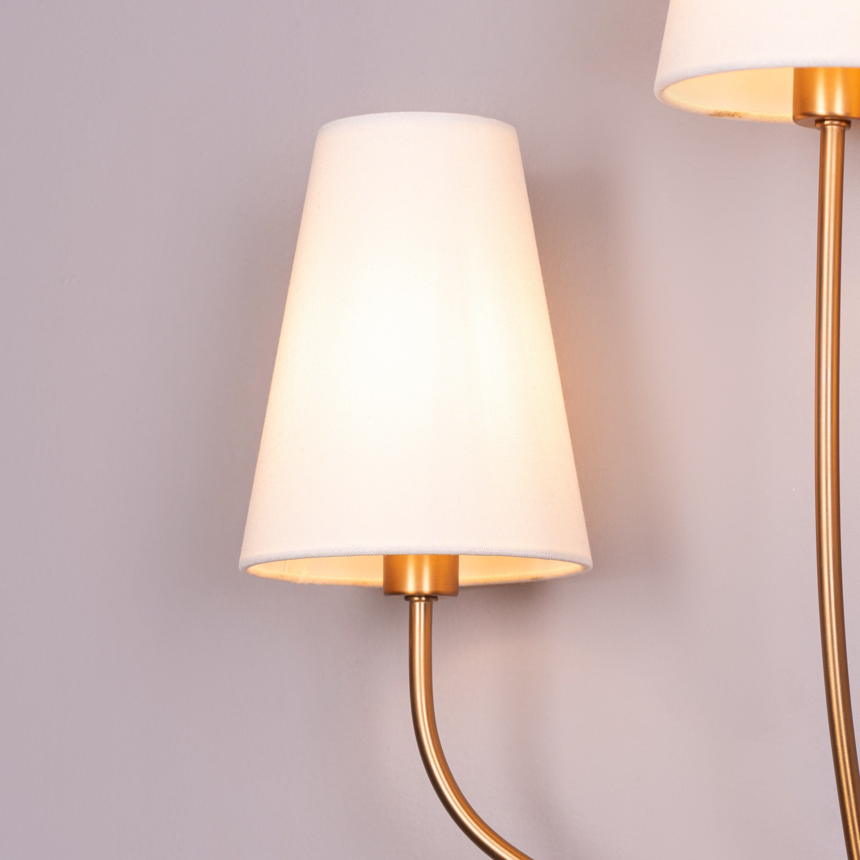 See The Unseen (Gold) Fabric Wall Light