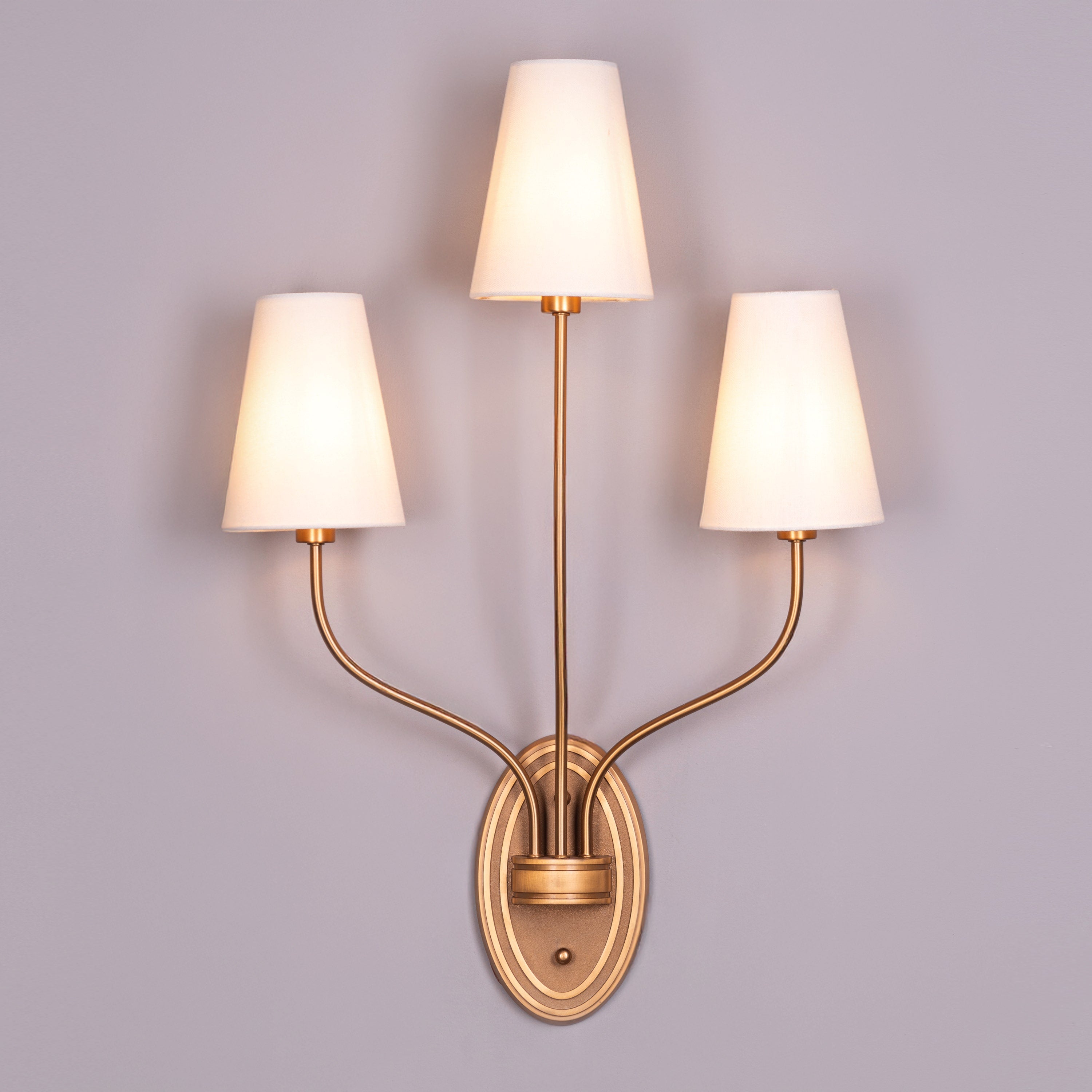 See The Unseen (Gold) Fabric Wall Light