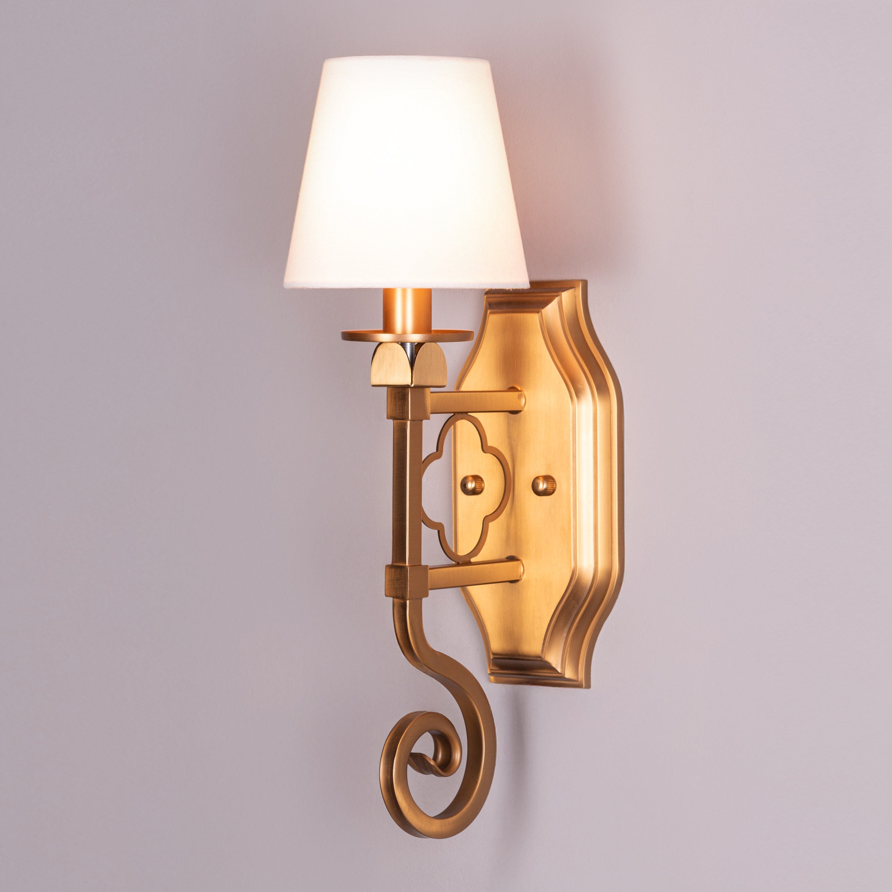 Stuck In My Heart (Gold) Fabric Wall Light