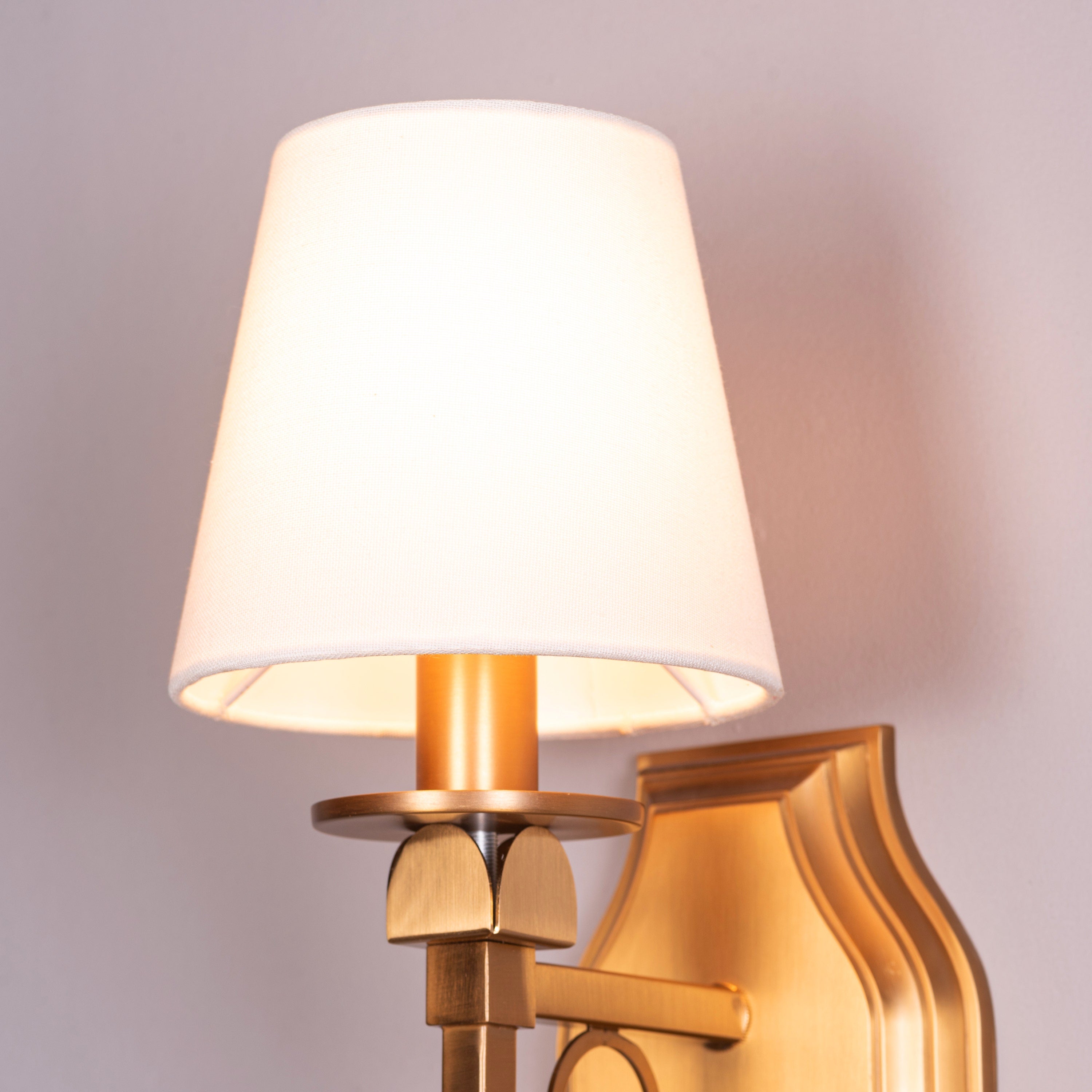 Stuck In My Heart (Gold) Fabric Wall Light