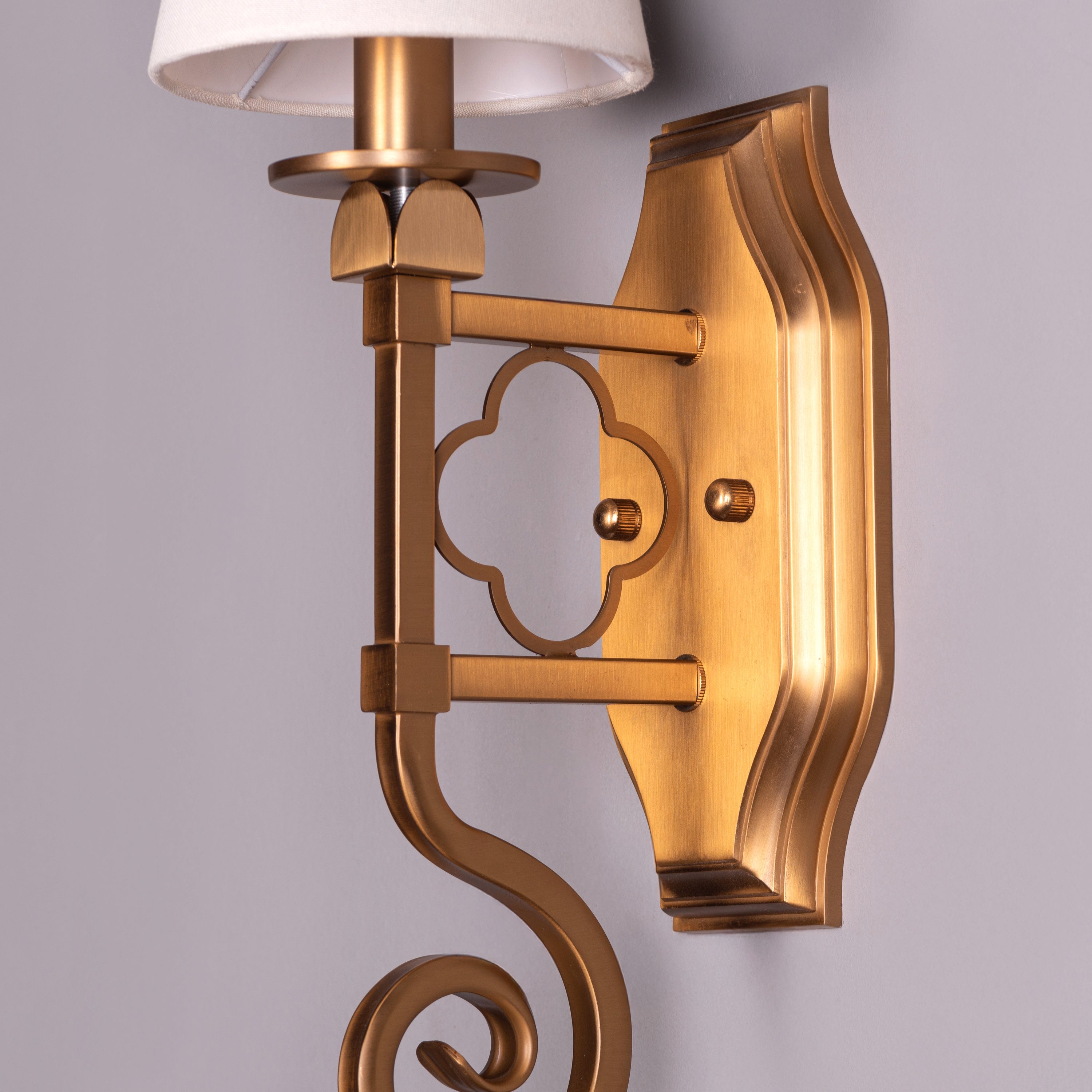 Stuck In My Heart (Gold) Fabric Wall Light