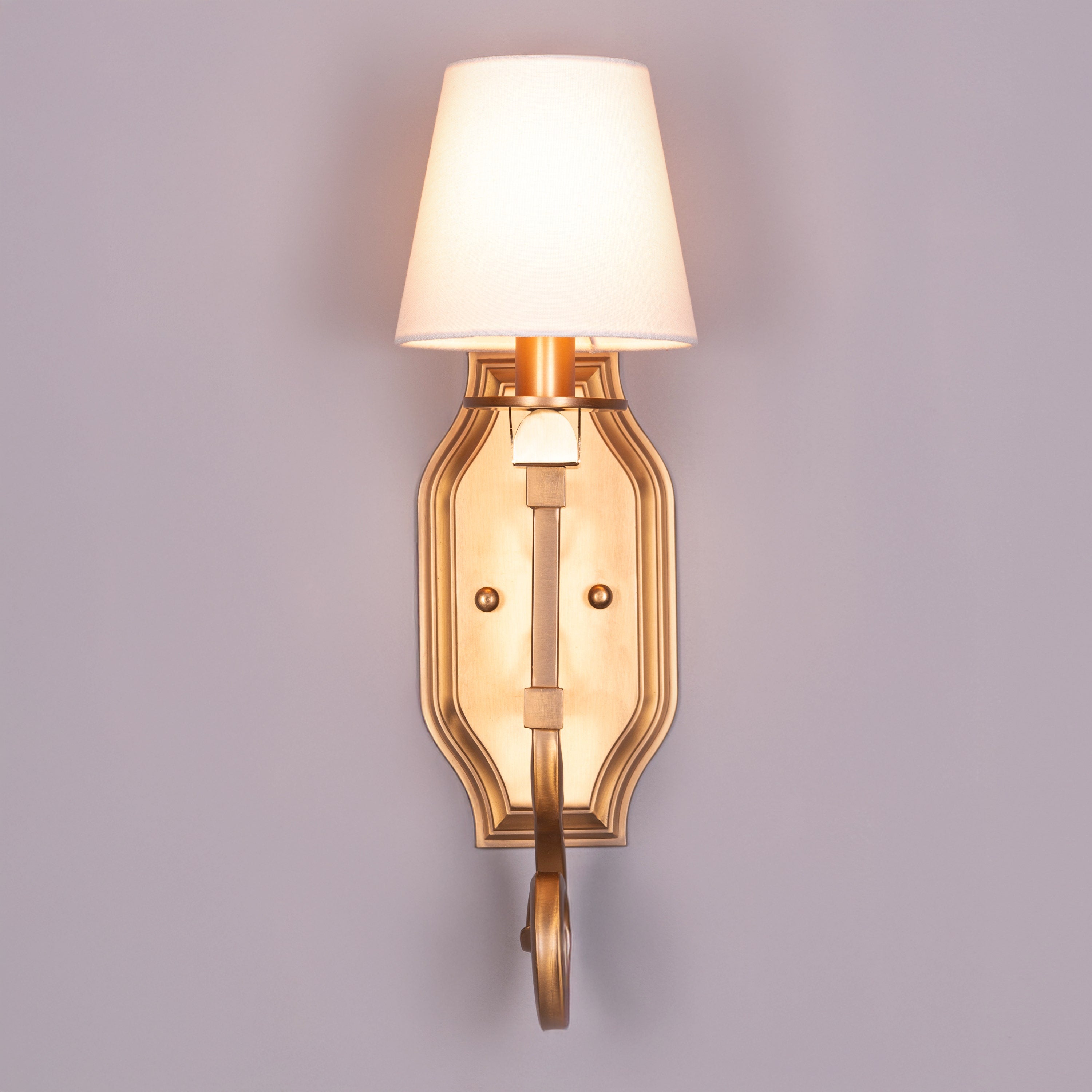 Stuck In My Heart (Gold) Fabric Wall Light