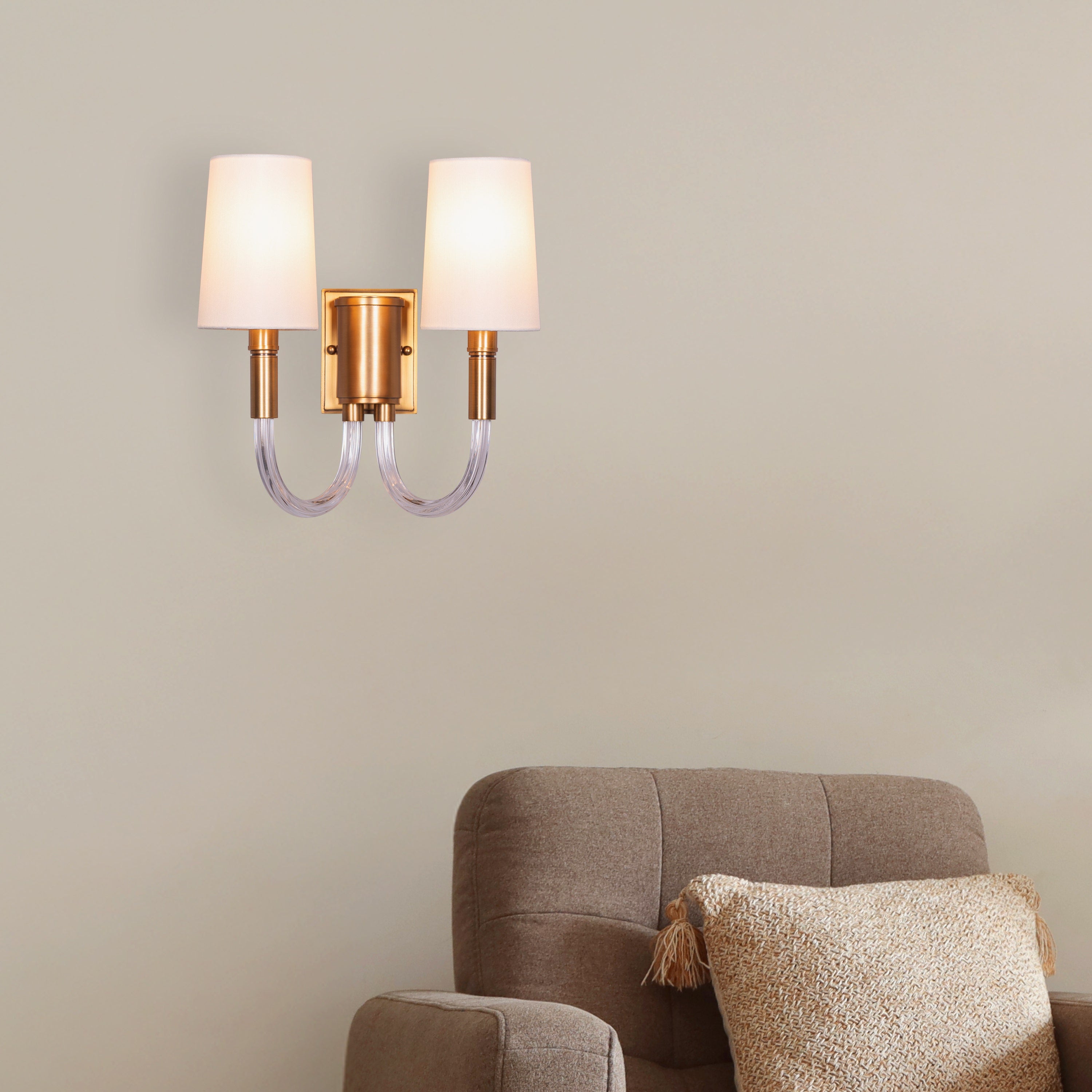 Dream Team (Gold, Off White) Wall Light