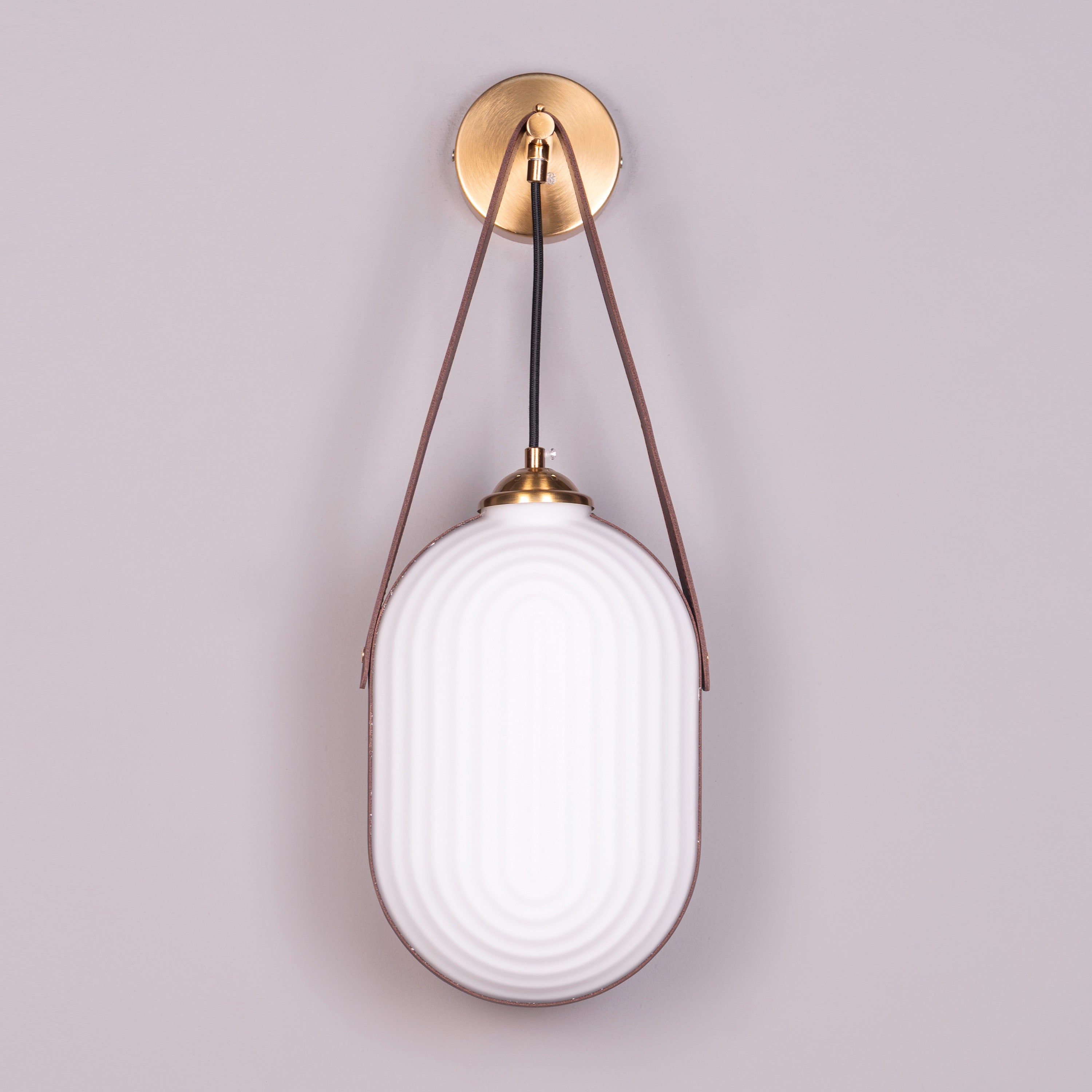 Music For My Soul (Gold, White) Frosted Glass Wall Light