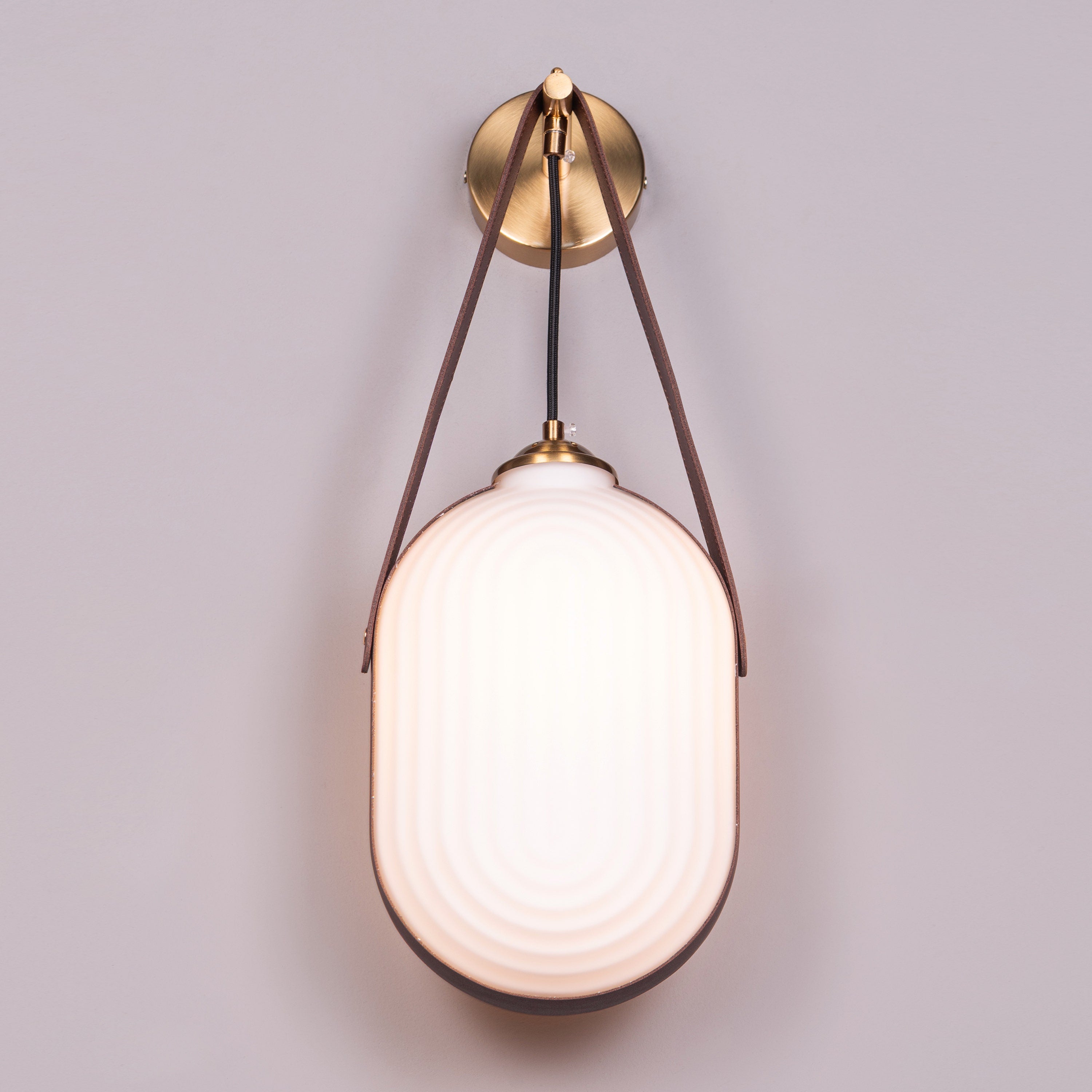 Music For My Soul (Gold, White) Frosted Glass Wall Light