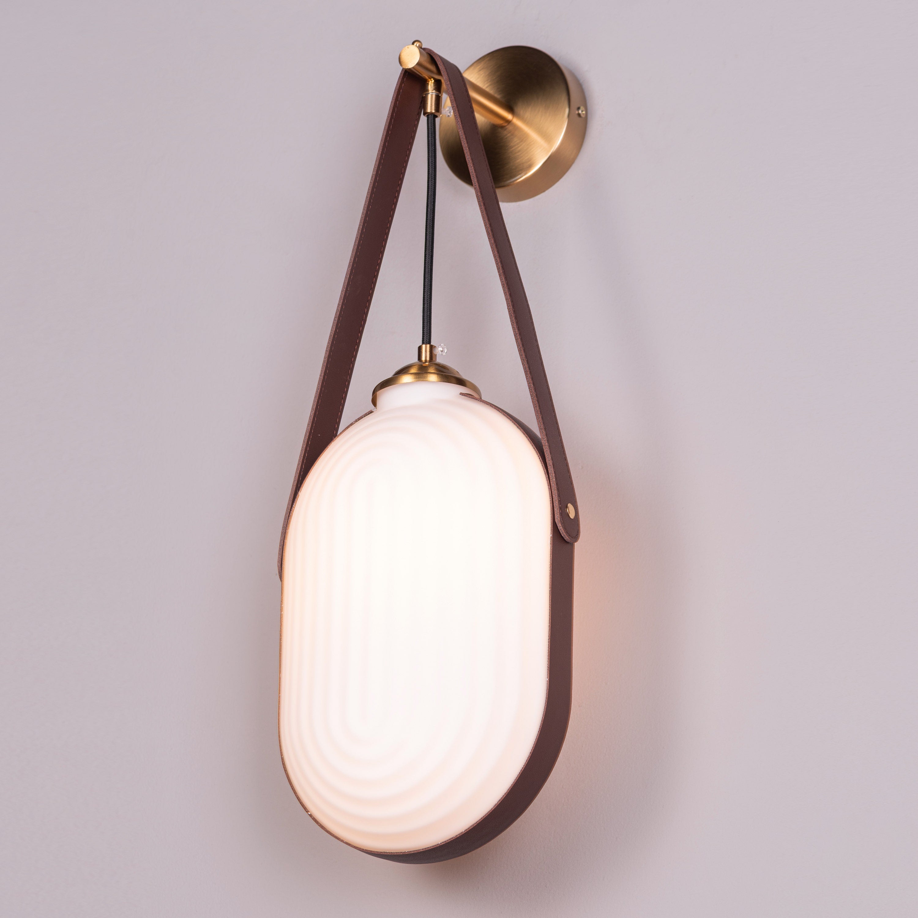 Music For My Soul (Gold, White) Frosted Glass Wall Light