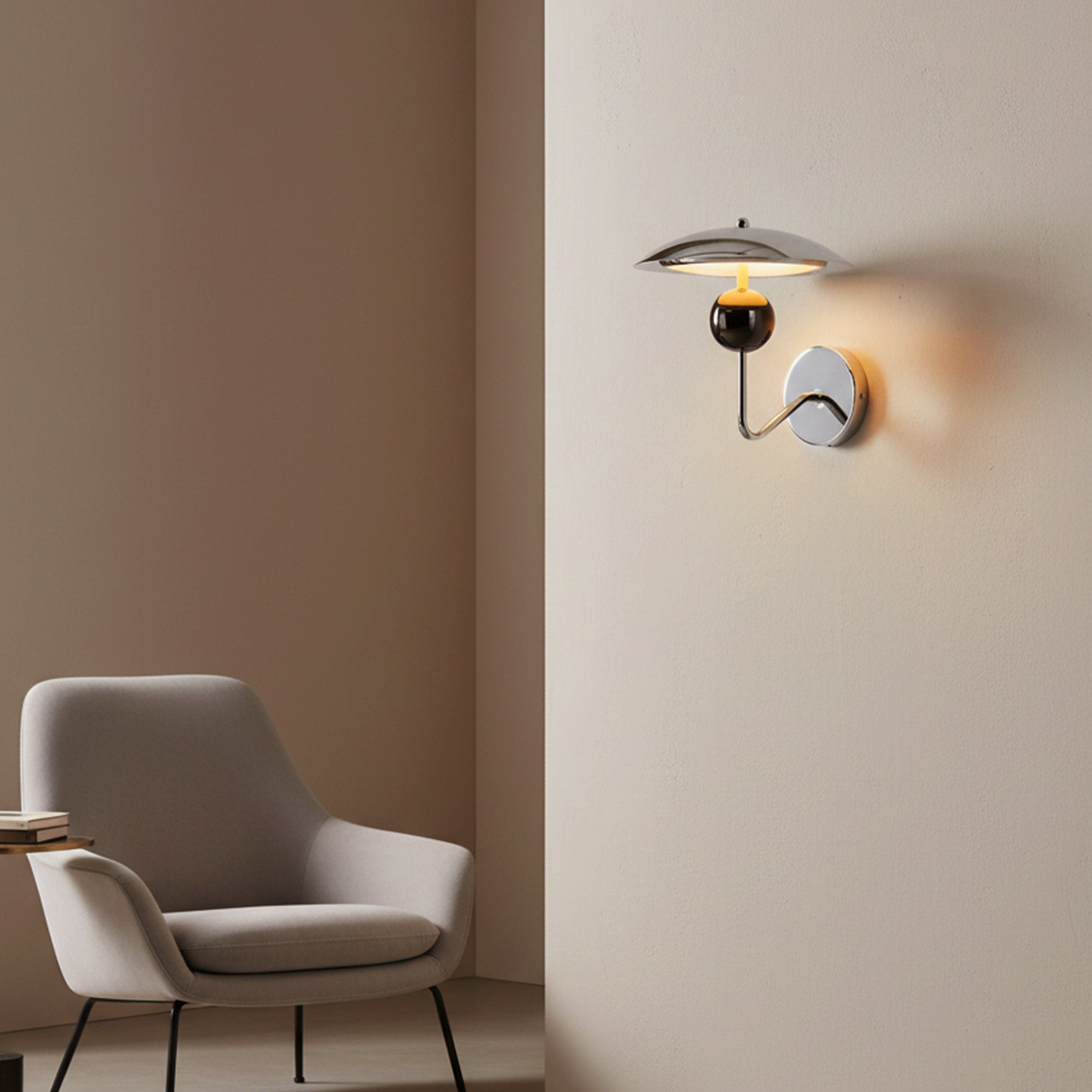 Balmoral Affair (Black, 3 Color Built-In LED) Glass Wall Light