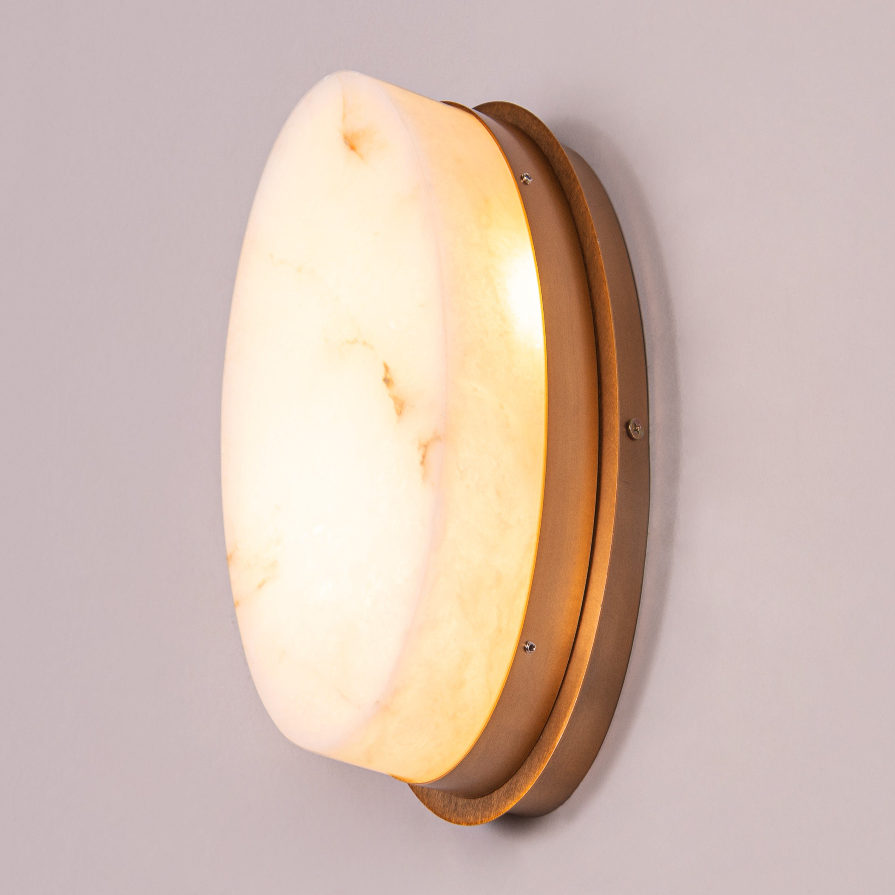 Keep Looking (Gold) Alabaster Wall Light