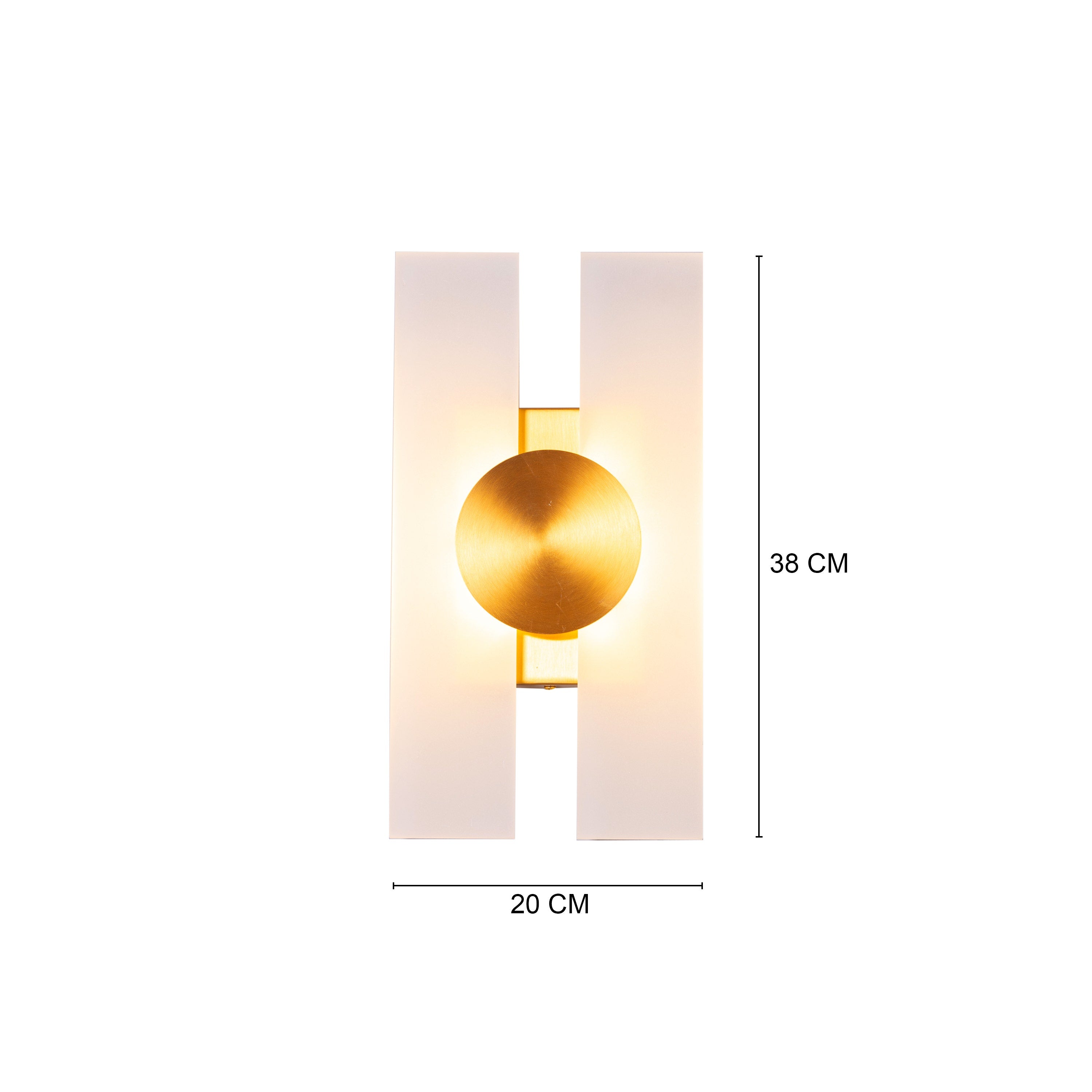 Gold Spot (Gold, Built-in LED) Wall Light
