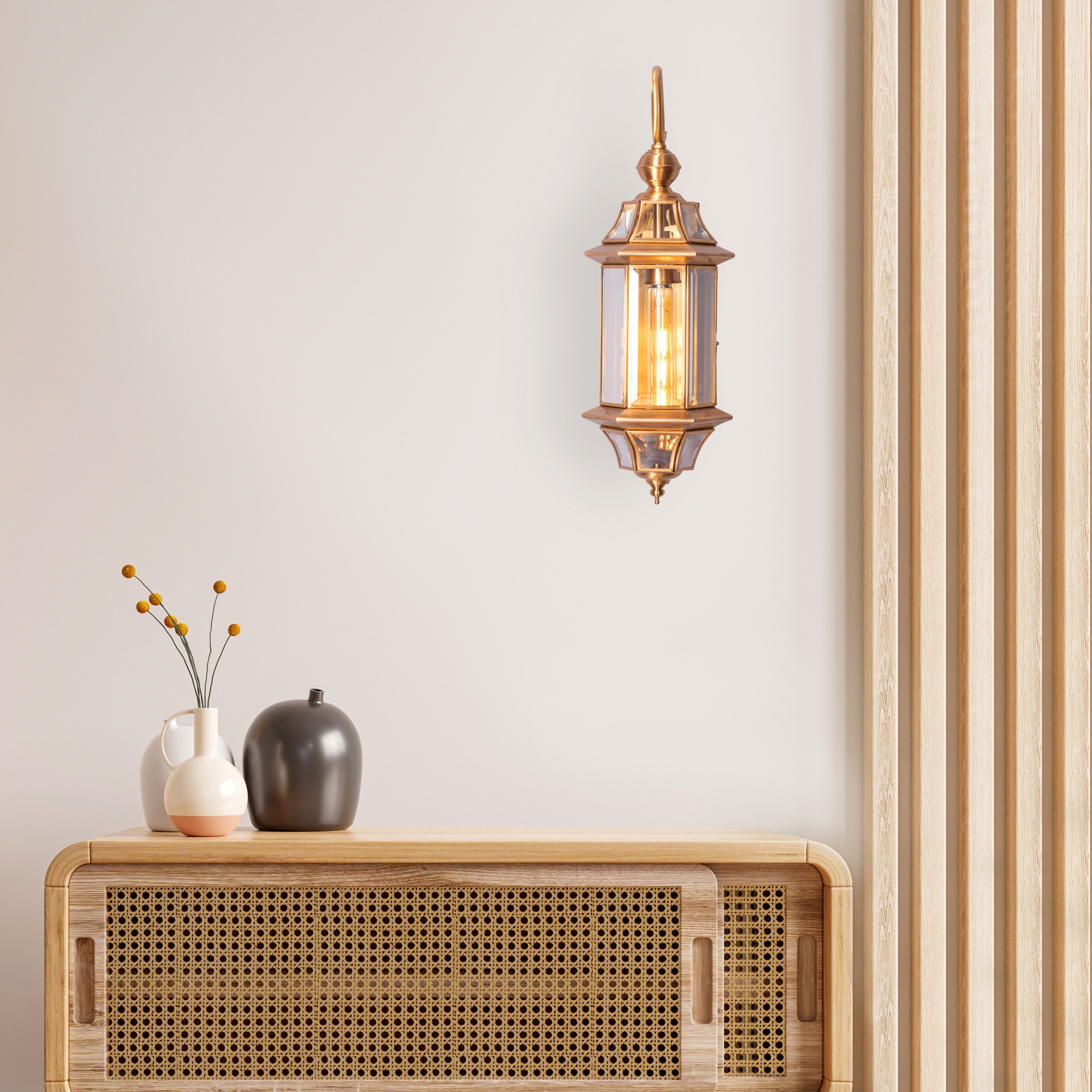 Flame To A Moth (Copper) Indoor Shade Area Wall Light