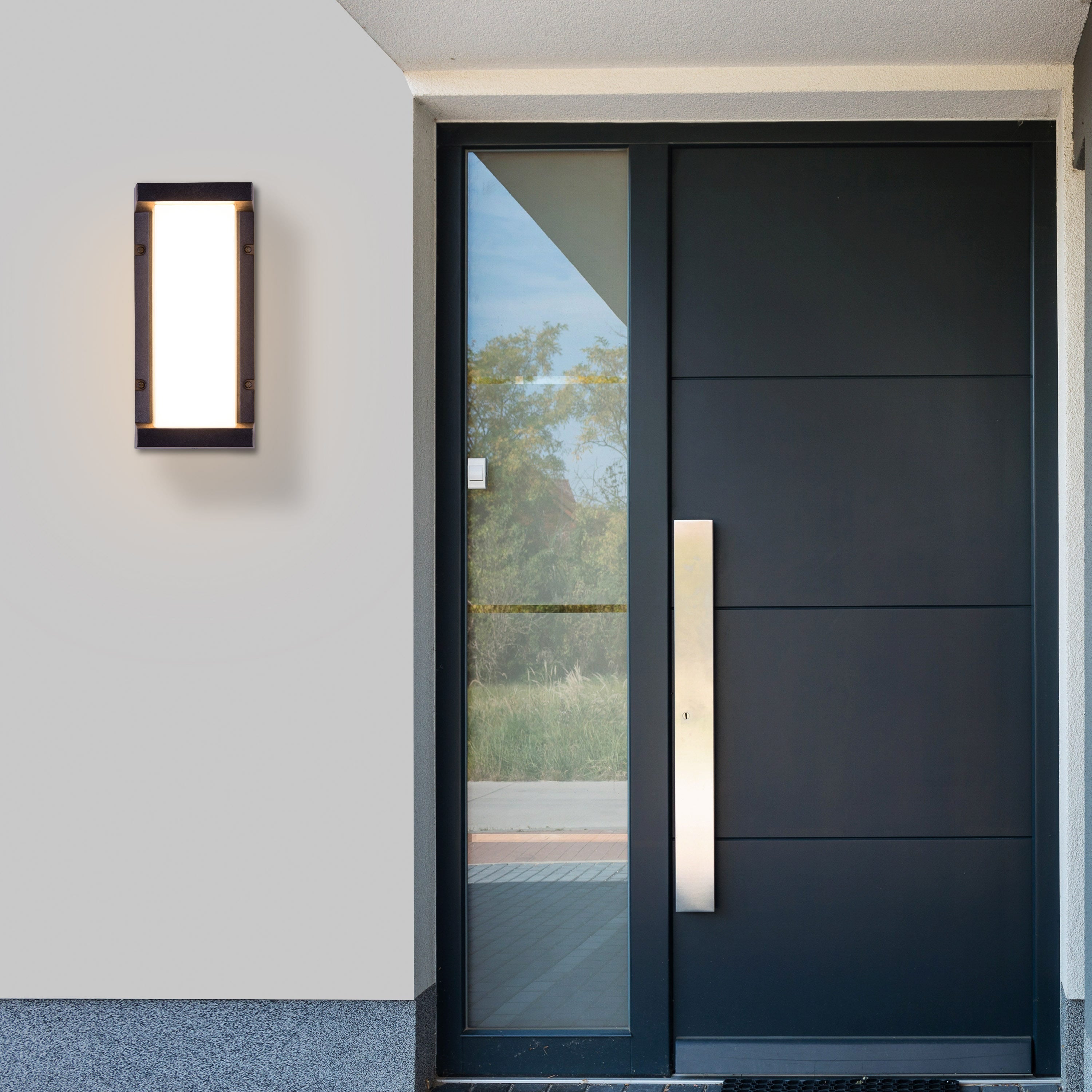 Come Alive (Big, Black, LED) Outdoor Wall Light