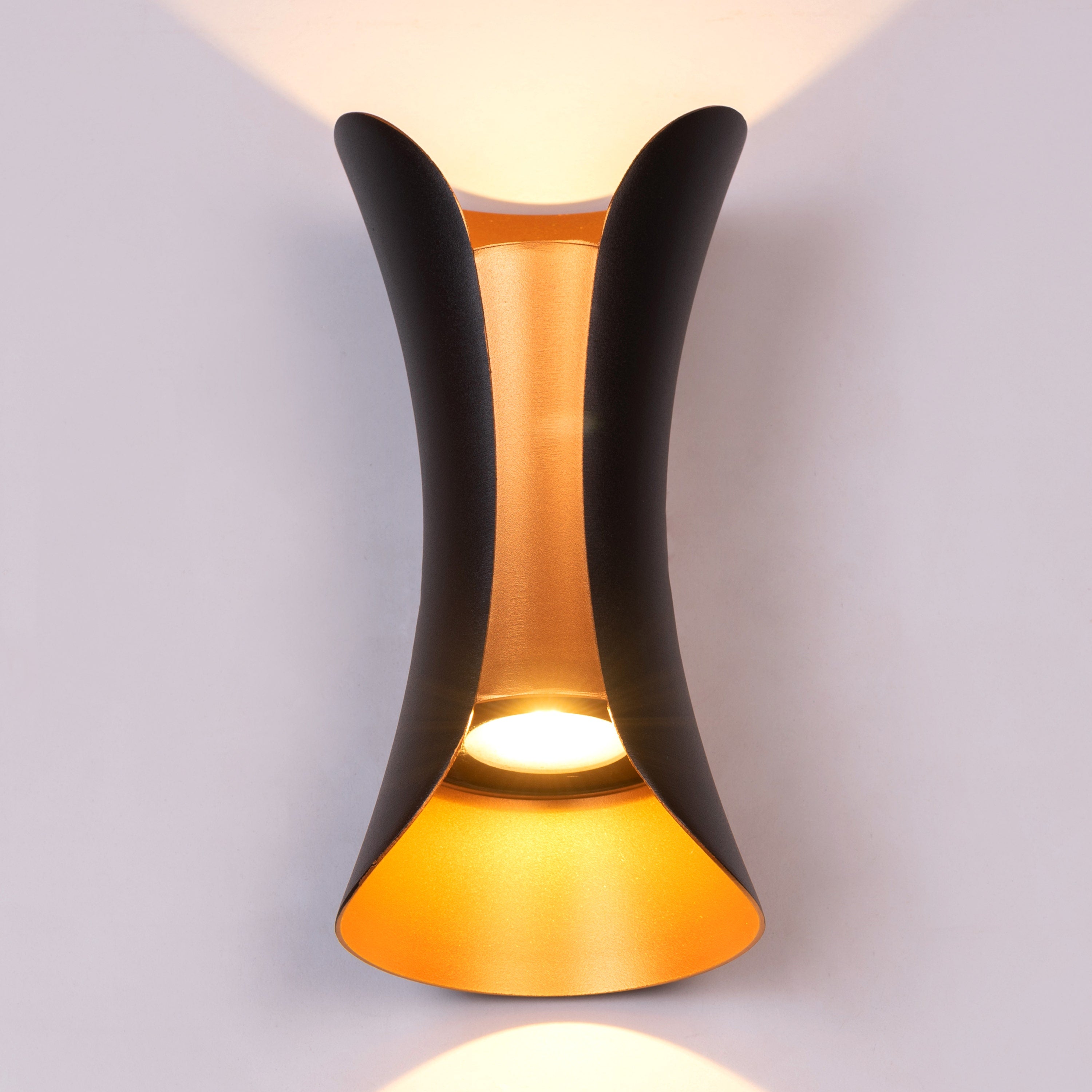 Amalfi (Black, Built-in LED) Indoor/Outdoor Wall Light (IP65 Rated)