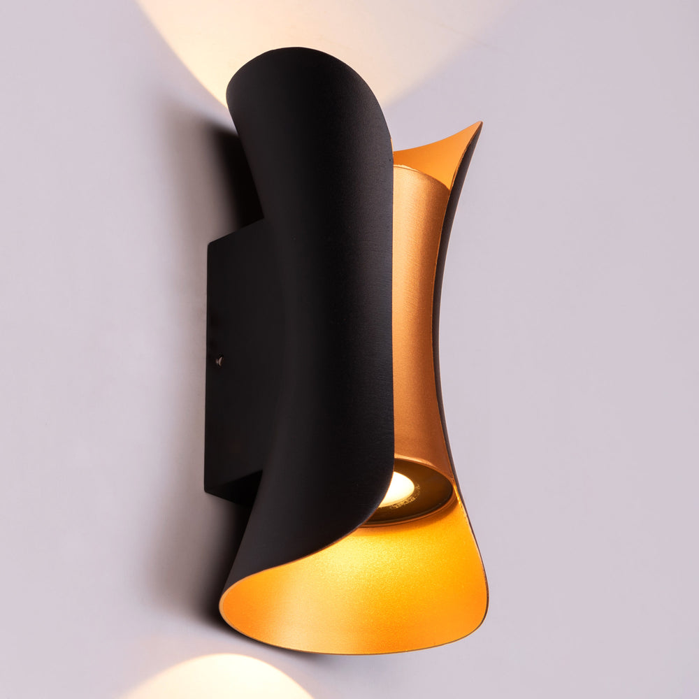 Wall Light Inbuilt Led Light Amalfi (Black, Built-in LED) Indoor/Outdoor Wall Light (IP65 Rated)