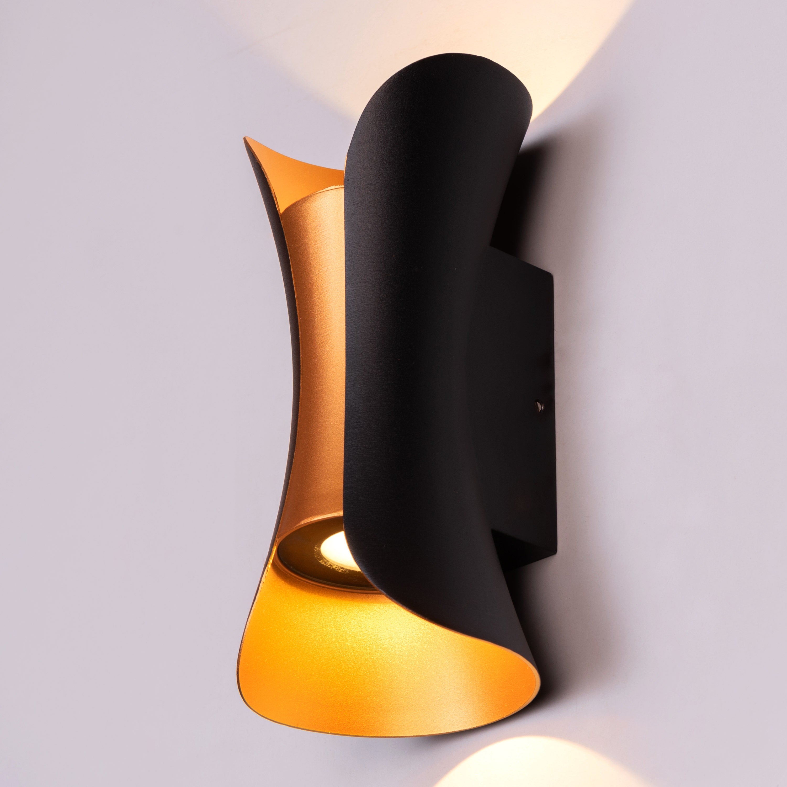 Amalfi (Black, Built-in LED) Indoor/Outdoor Wall Light (IP65 Rated)