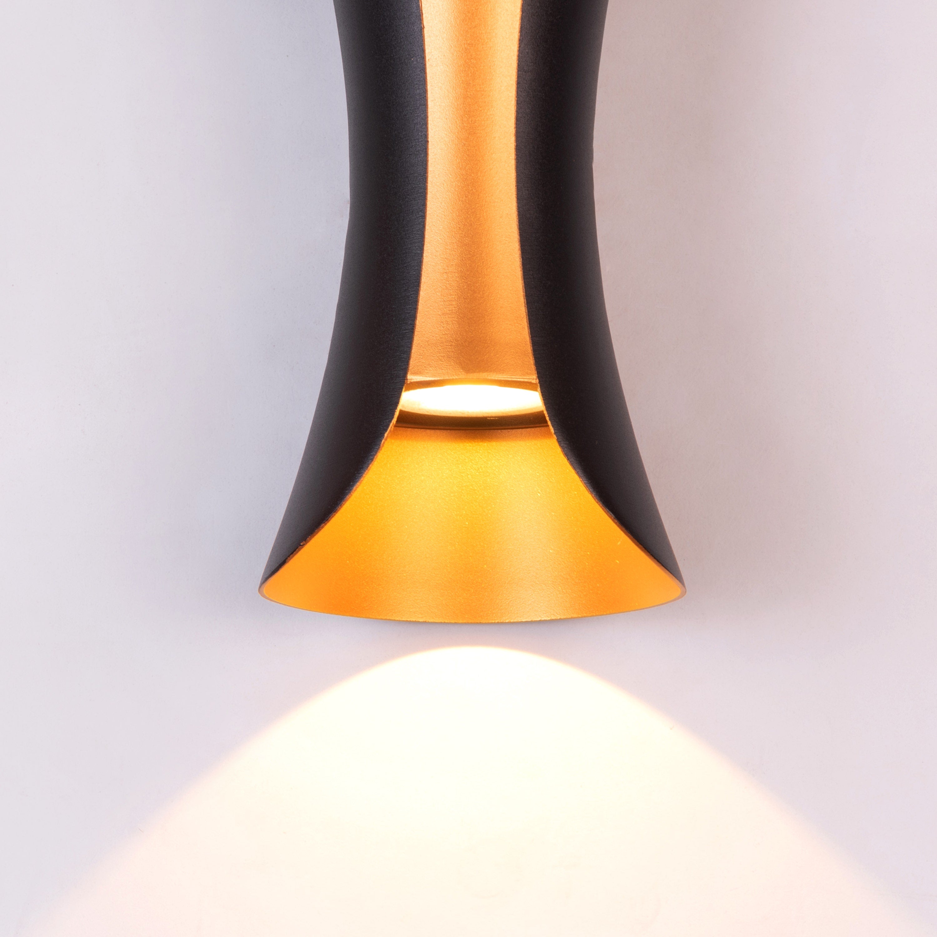 Amalfi (Black, Built-in LED) Indoor/Outdoor Wall Light (IP65 Rated)