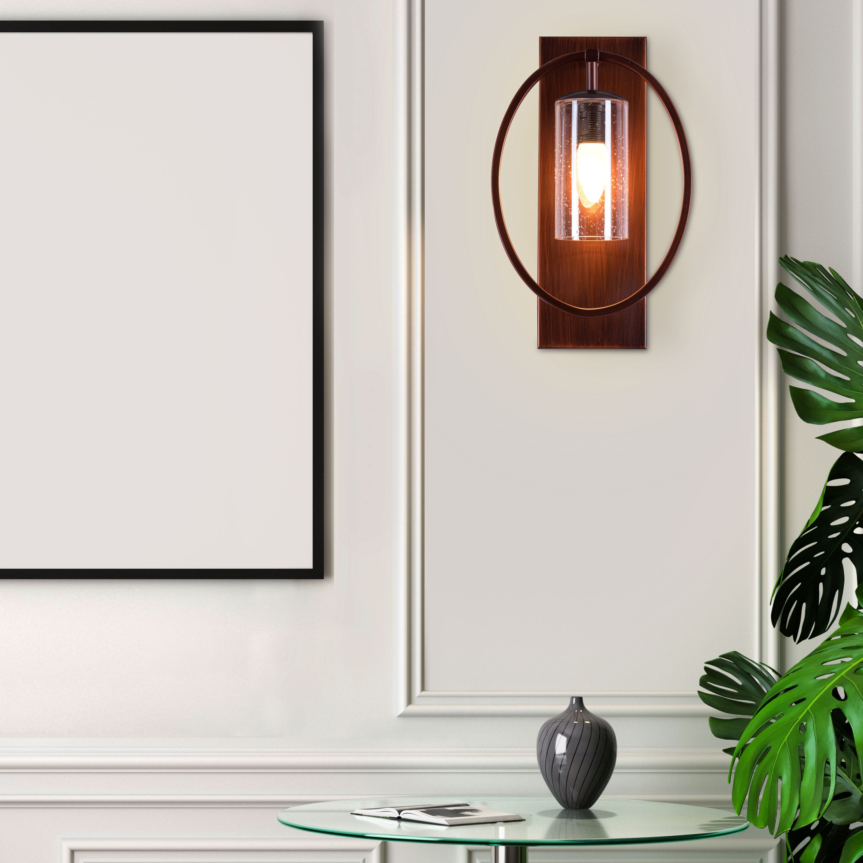 Play The Game (Coffee, Amber) Signature Glass Wall Light