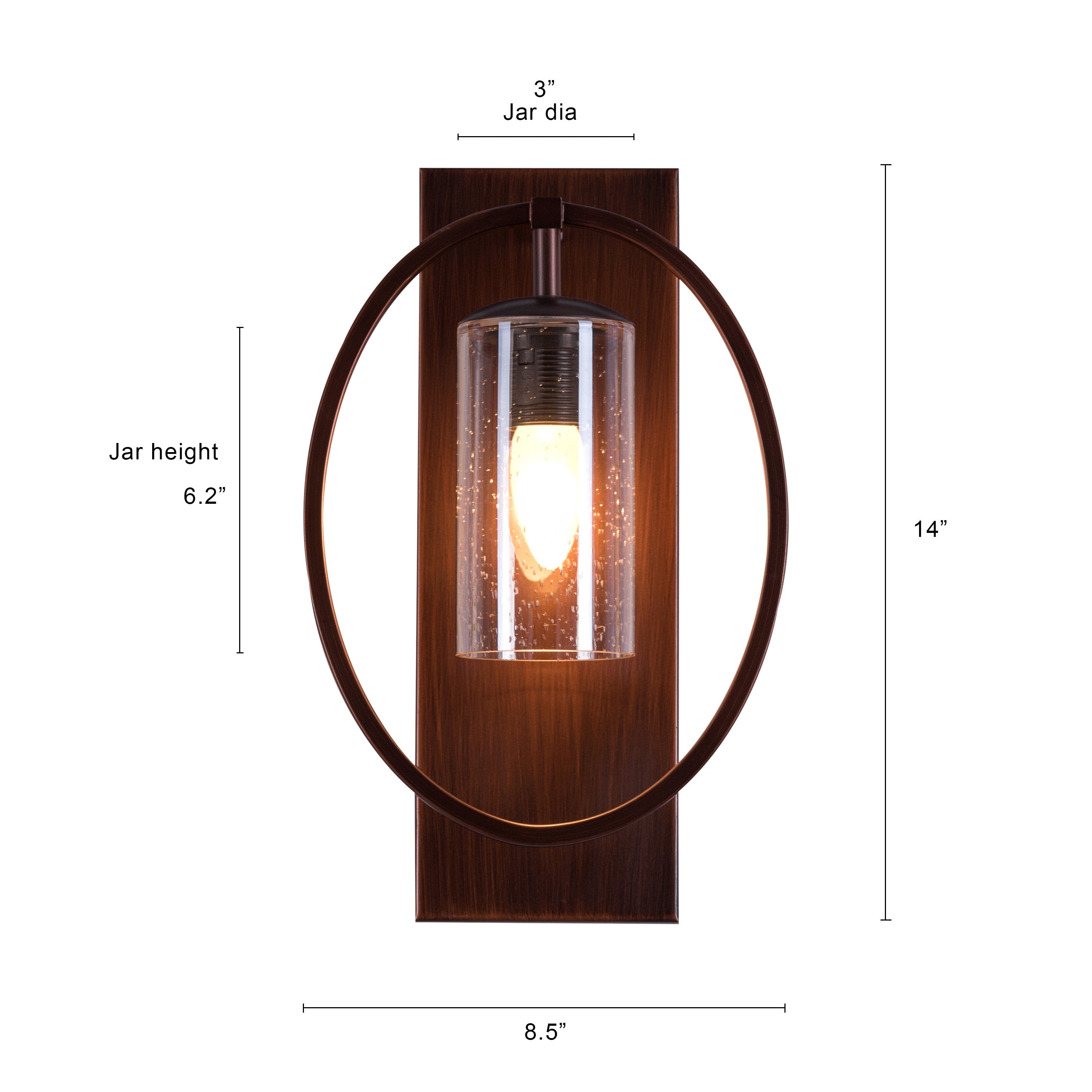 Play The Game (Coffee, Amber) Signature Glass Wall Light