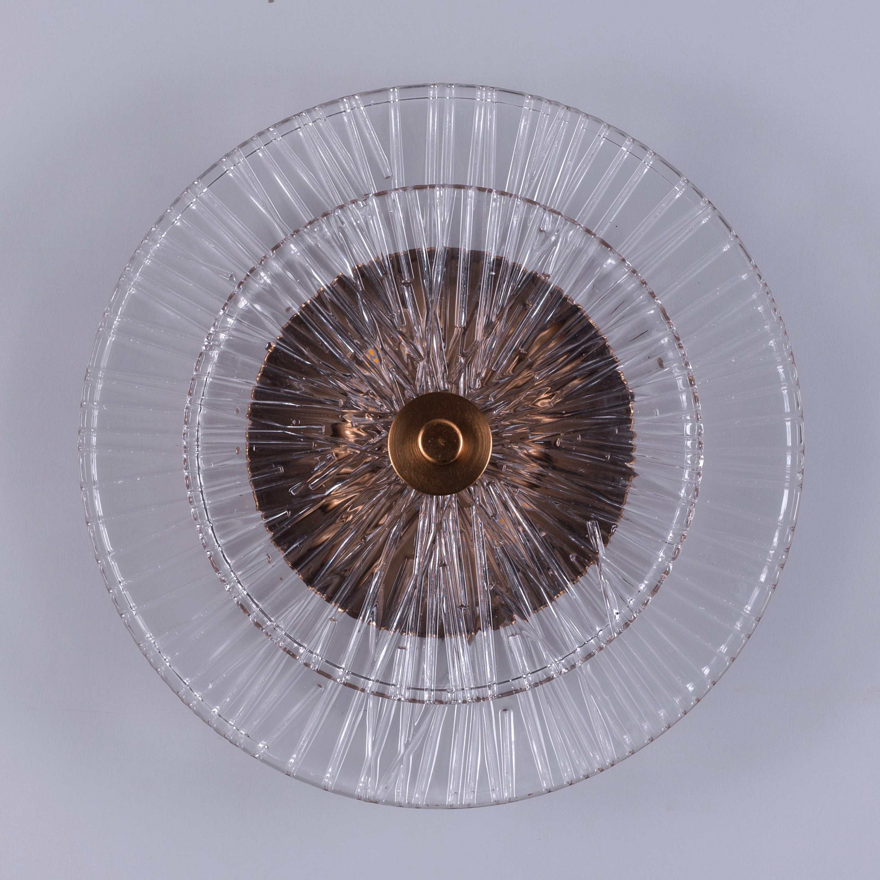 Feel My Crown (Gold) Textured Glass Wall Light