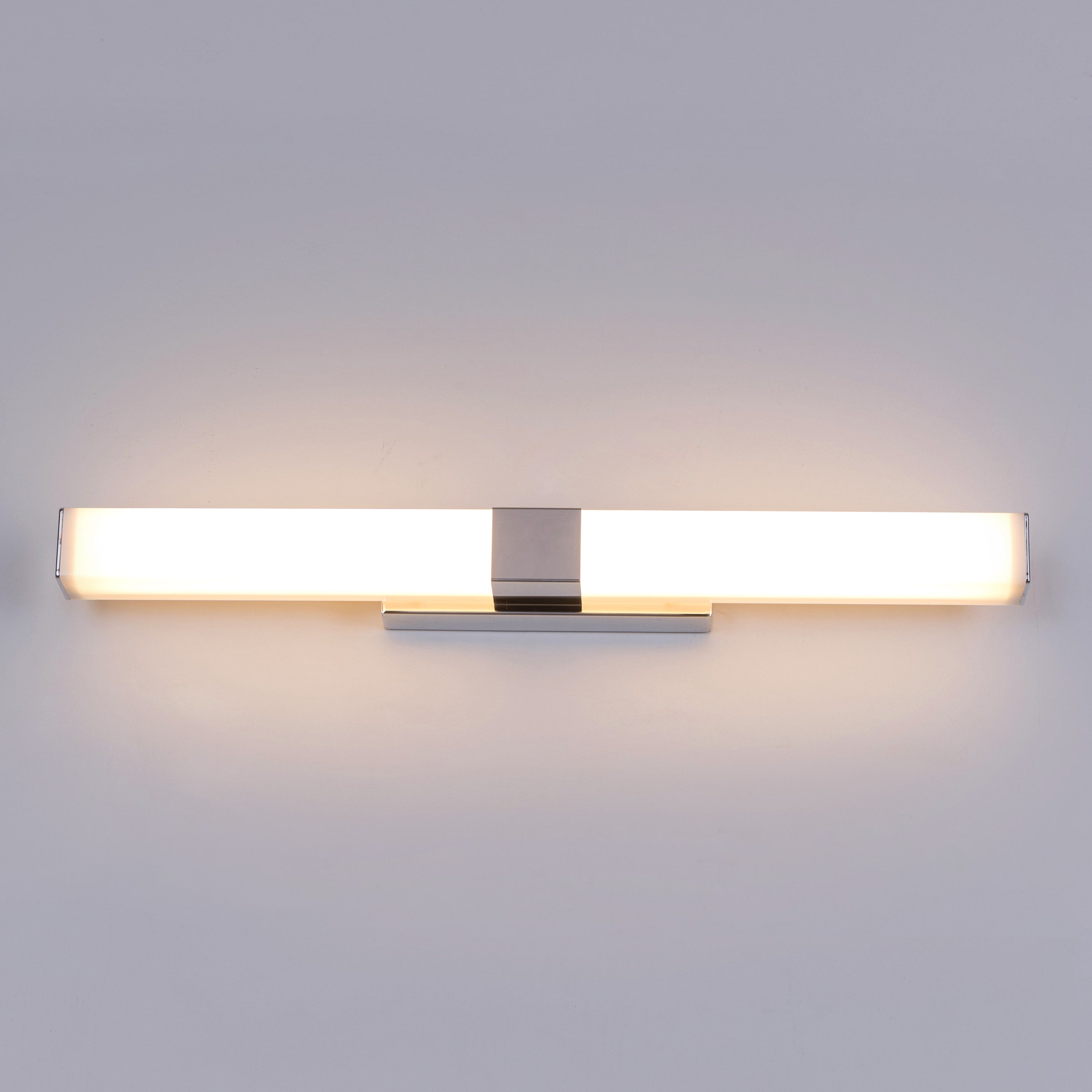 Vanity Reality (Large, Chrome, Built-In LED) Stainless Steel Vanity Light