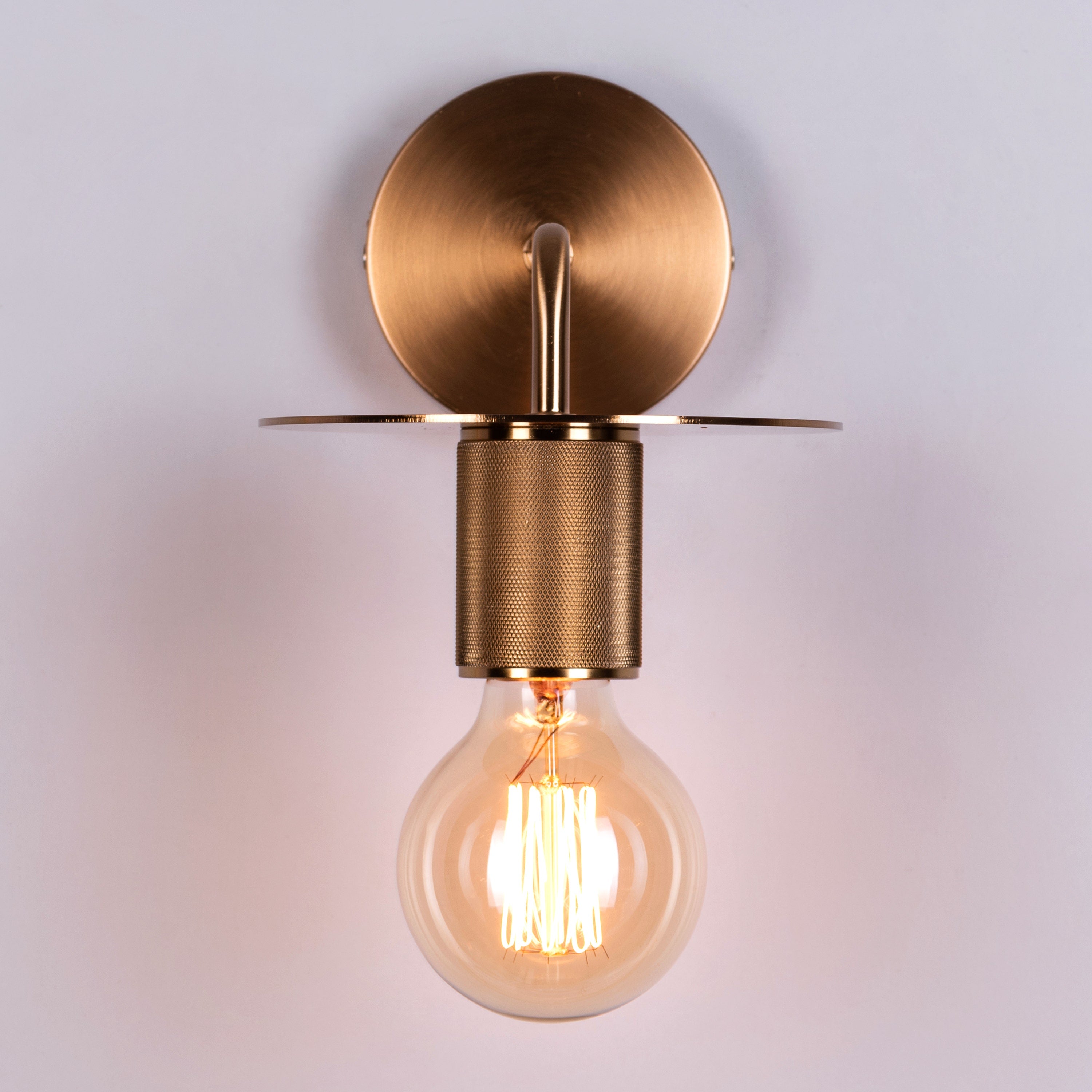 Ahead We Glow (Gold) Wall Light (Edison Bulb Included)