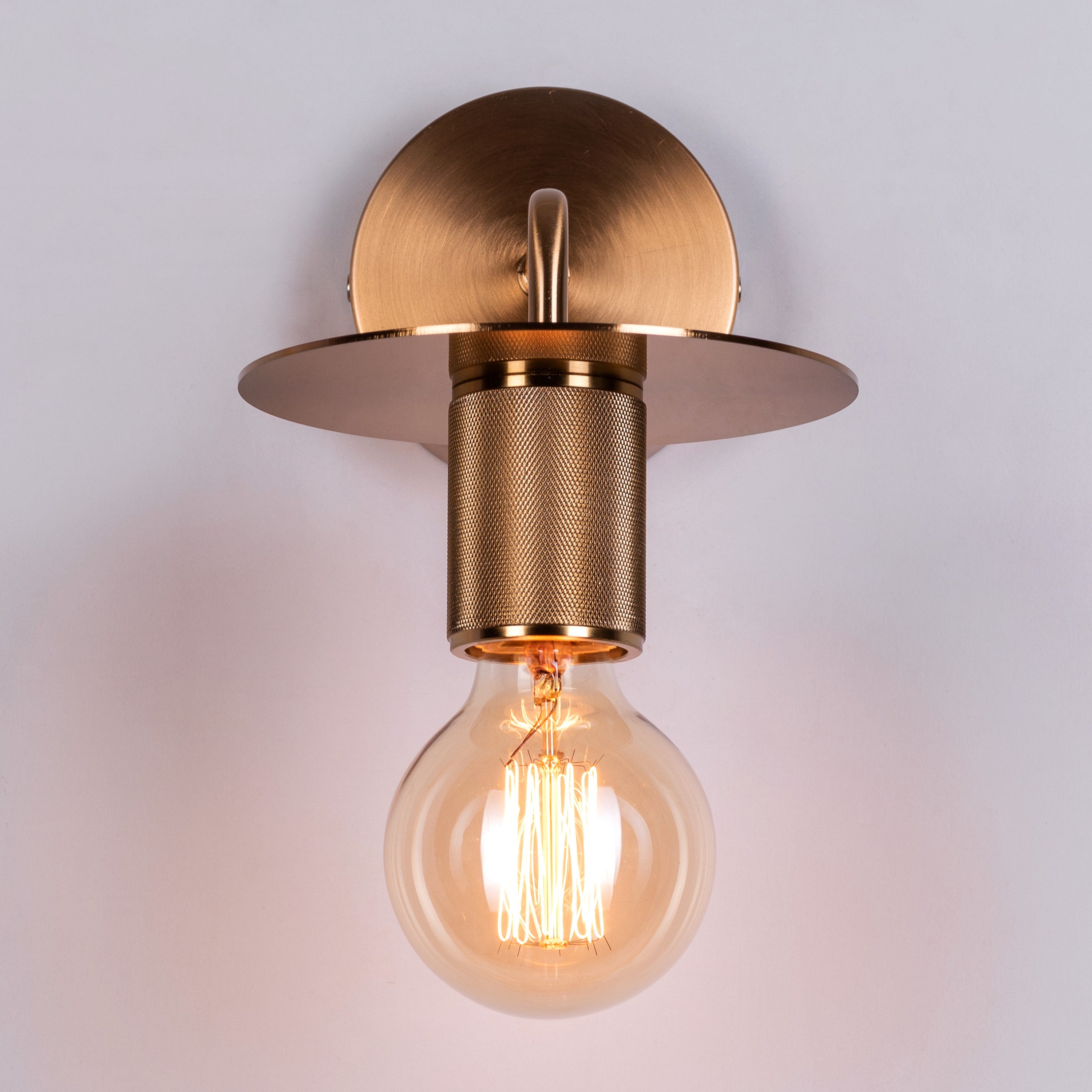 Ahead We Glow (Gold) Wall Light (Edison Bulb Included)